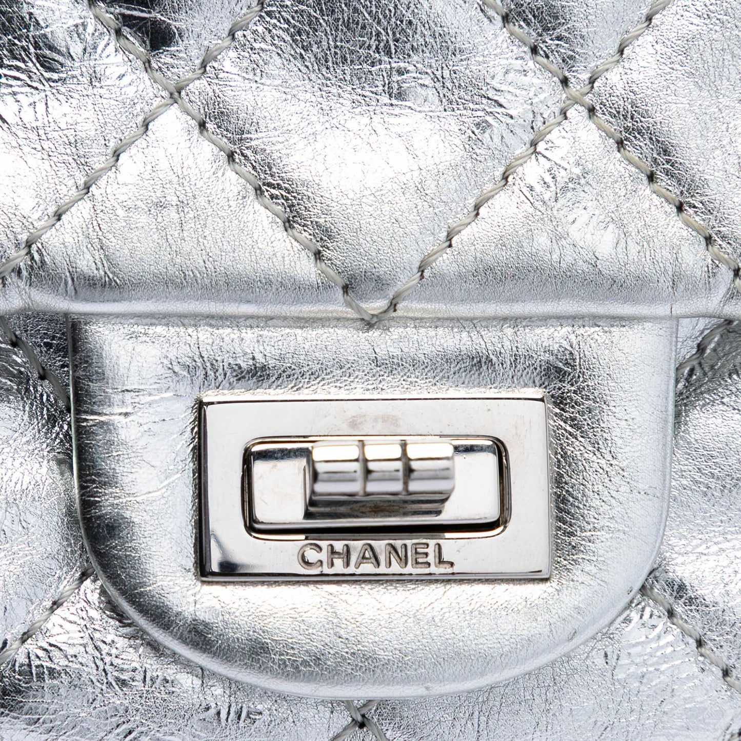 Chanel Quilted Metallic Aged Calfskin Reissue 2.55 Double Flap 226
