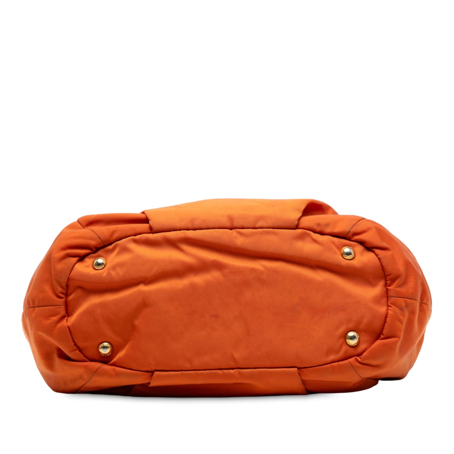 Prada Vitello Daino Trimmed Tessuto Satchel
