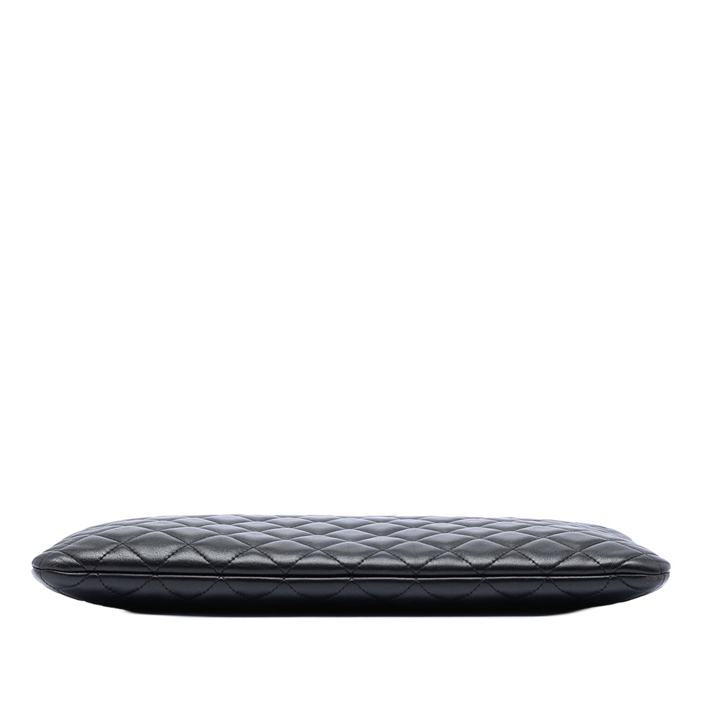 Chanel Large Quilted Lambskin O Case Clutch