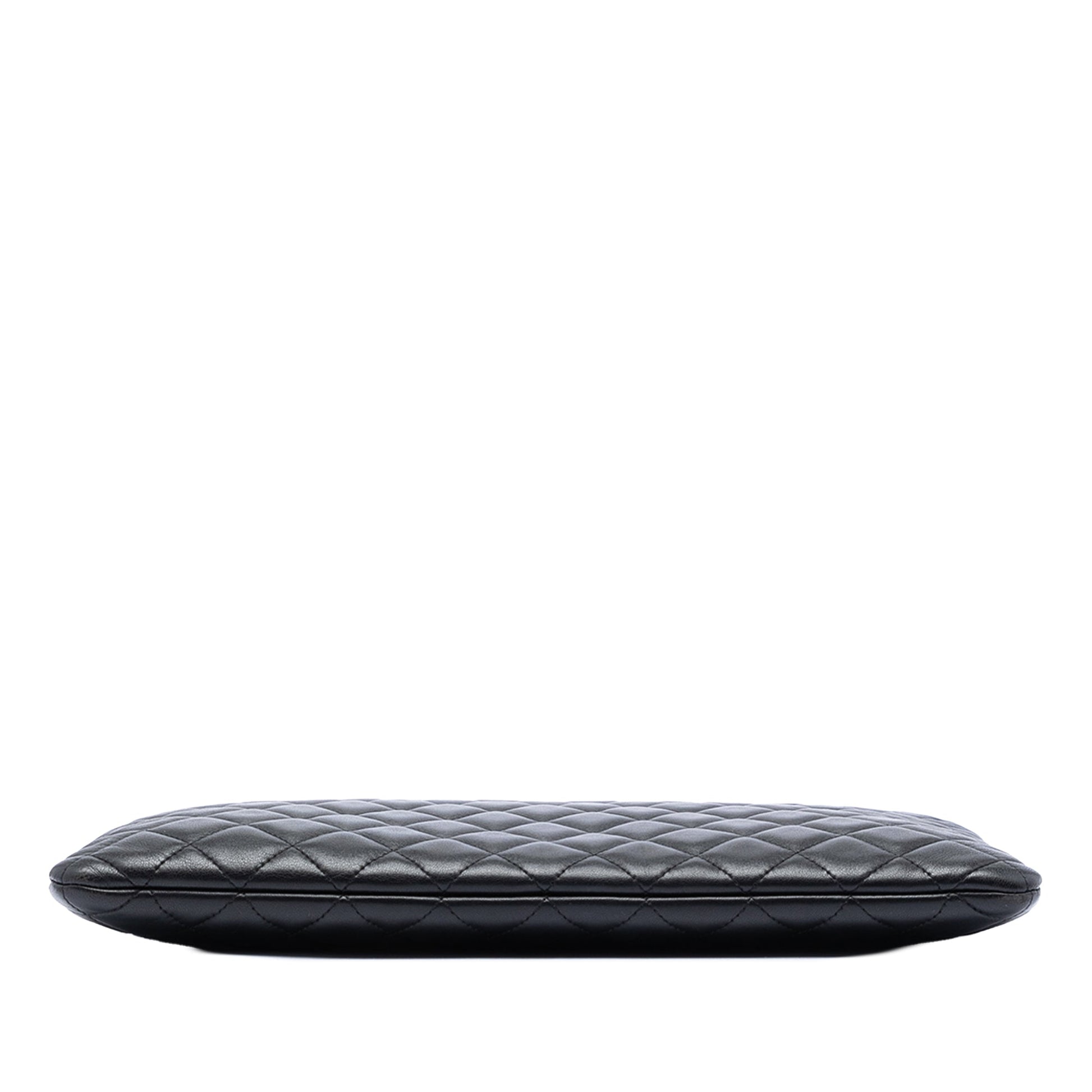 Chanel Large Quilted Lambskin O Case Clutch