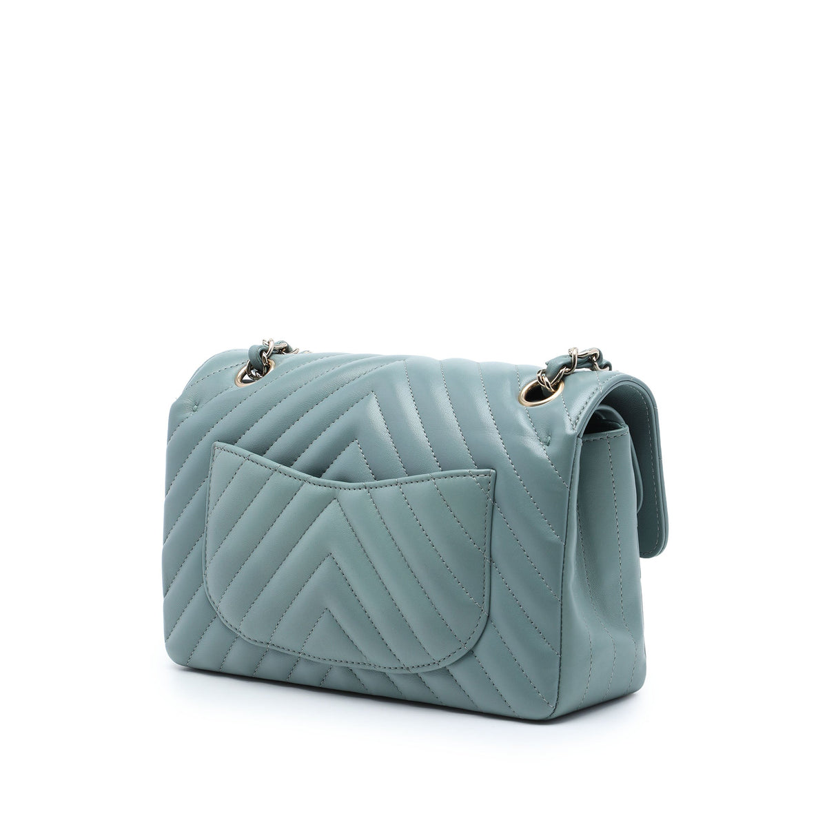 Chanel Small Classic Chevron Lambskin Double Flap