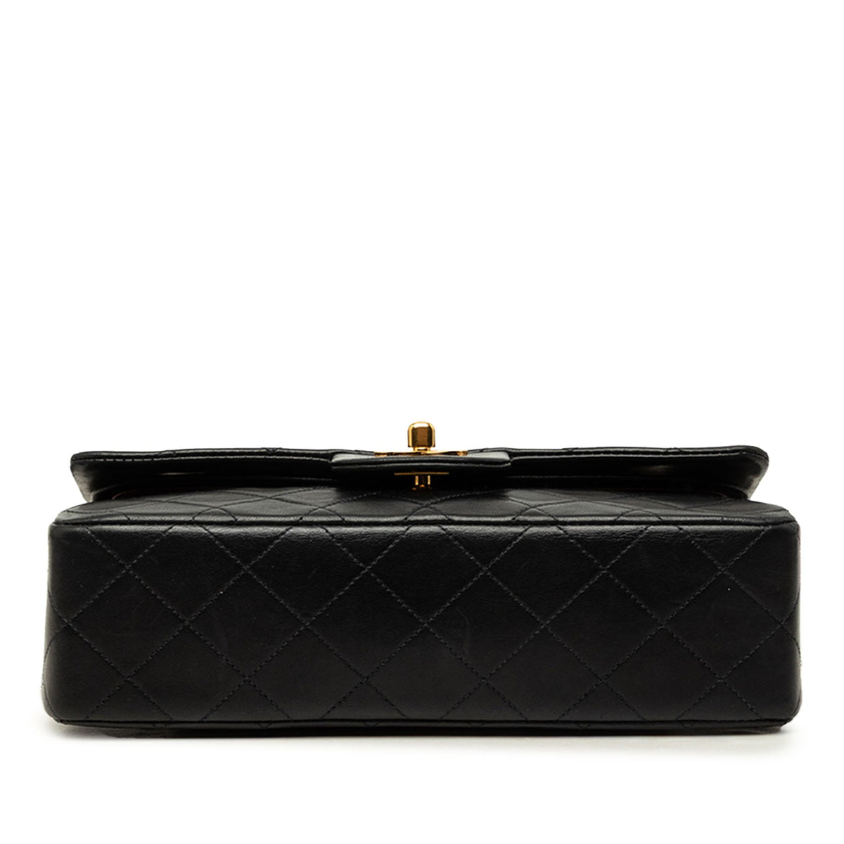 Chanel Small Classic Lambskin Double Flap — Black