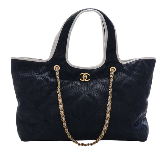 Chanel Large Raffia Coco Beach Tote