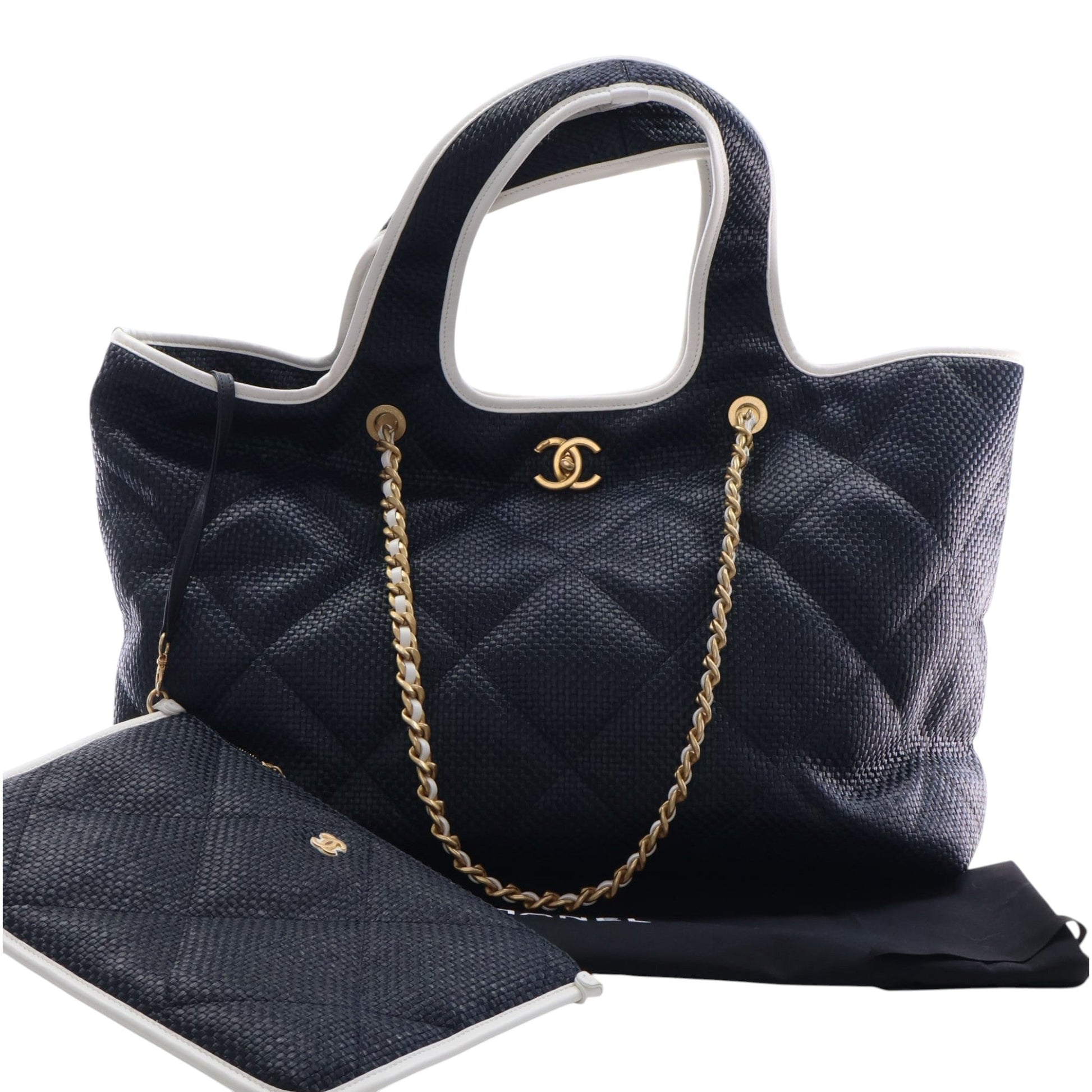 Chanel Large Raffia Coco Beach Tote