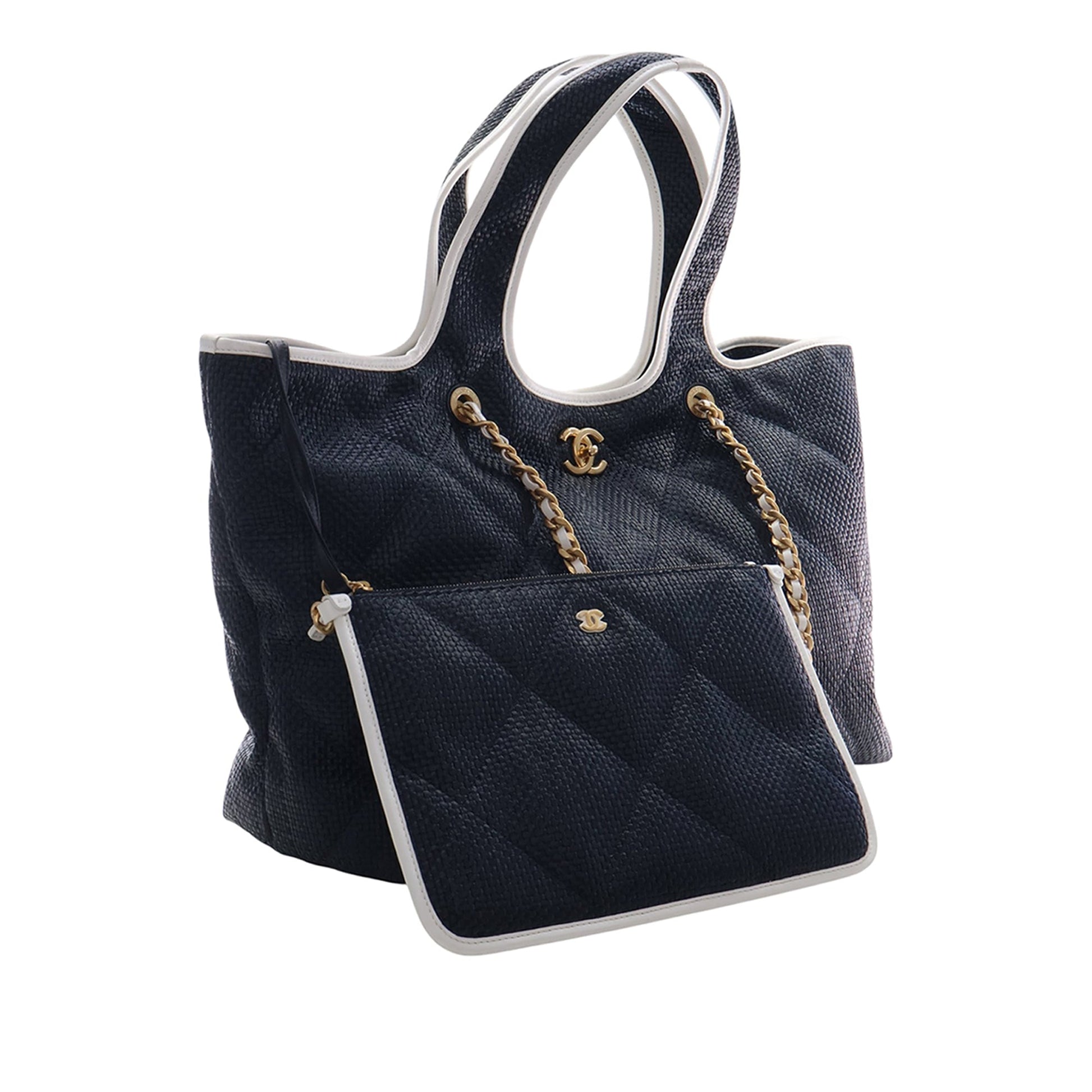 Chanel Large Raffia Coco Beach Tote