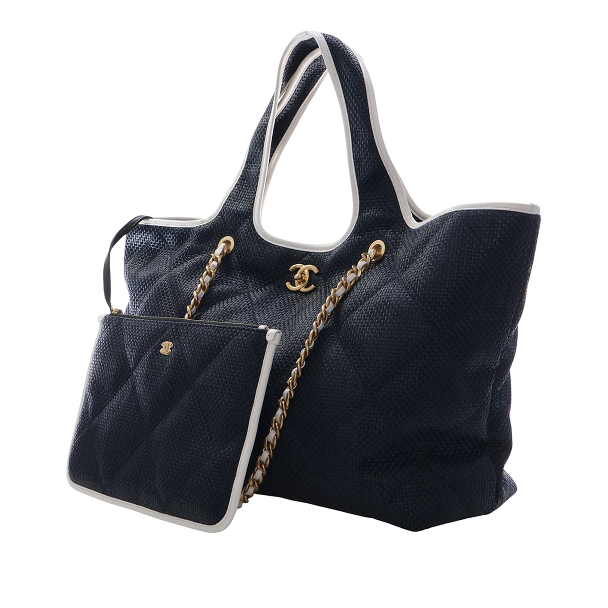 Chanel Large Raffia Coco Beach Tote