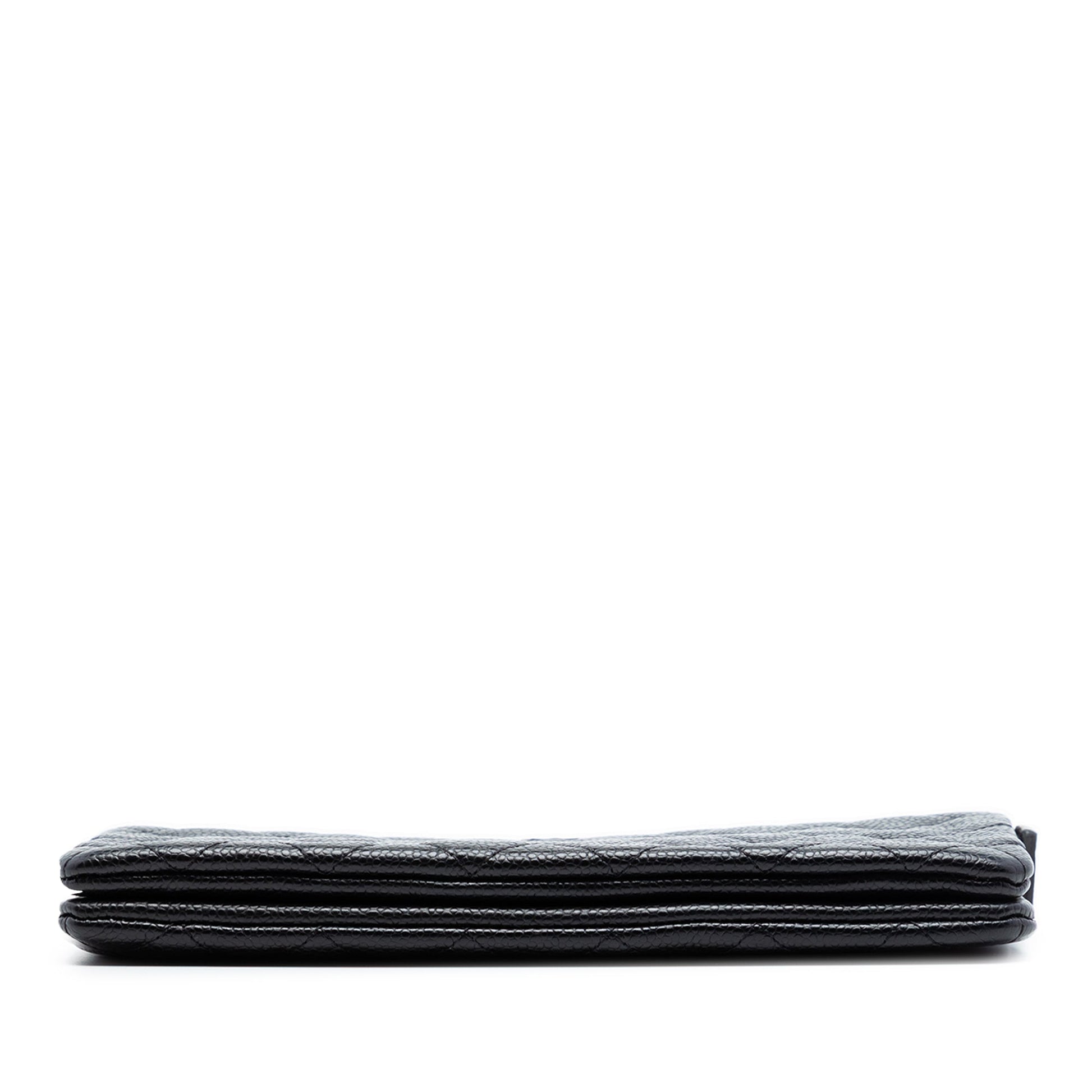 Chanel Small CC Quilted Caviar Zip Pouch