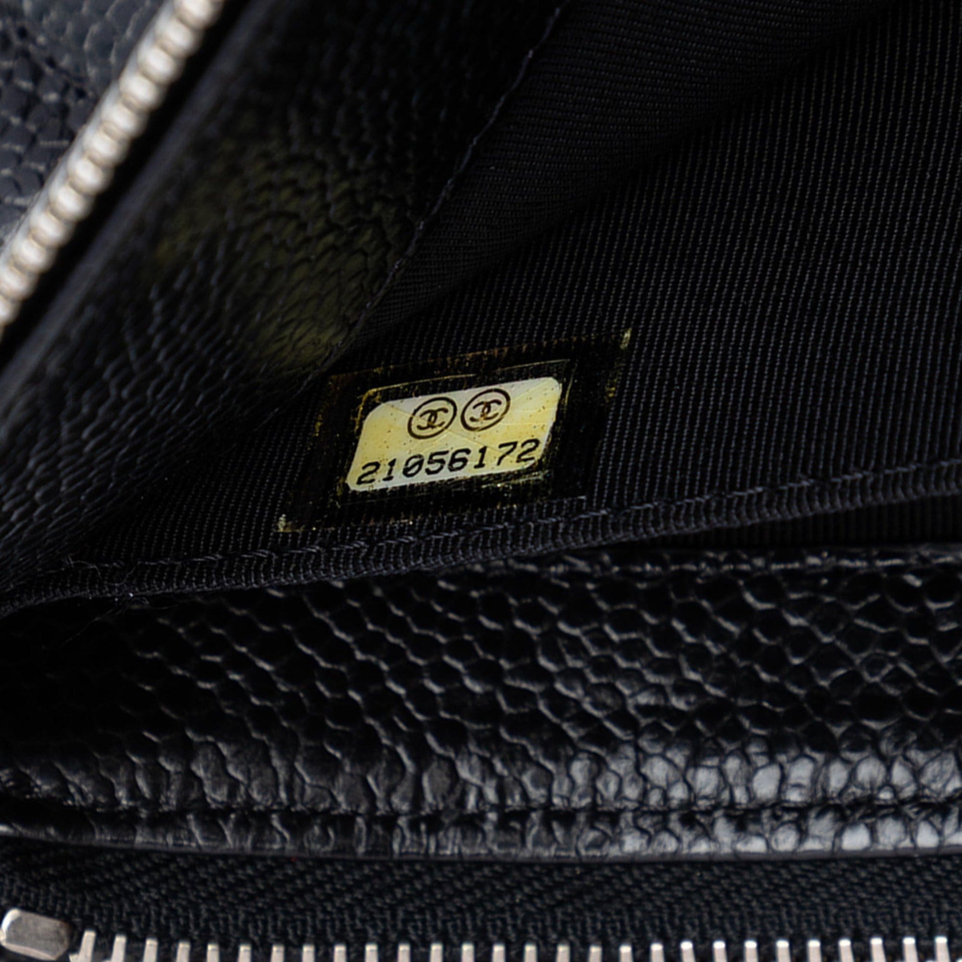 Chanel Small CC Quilted Caviar Zip Pouch