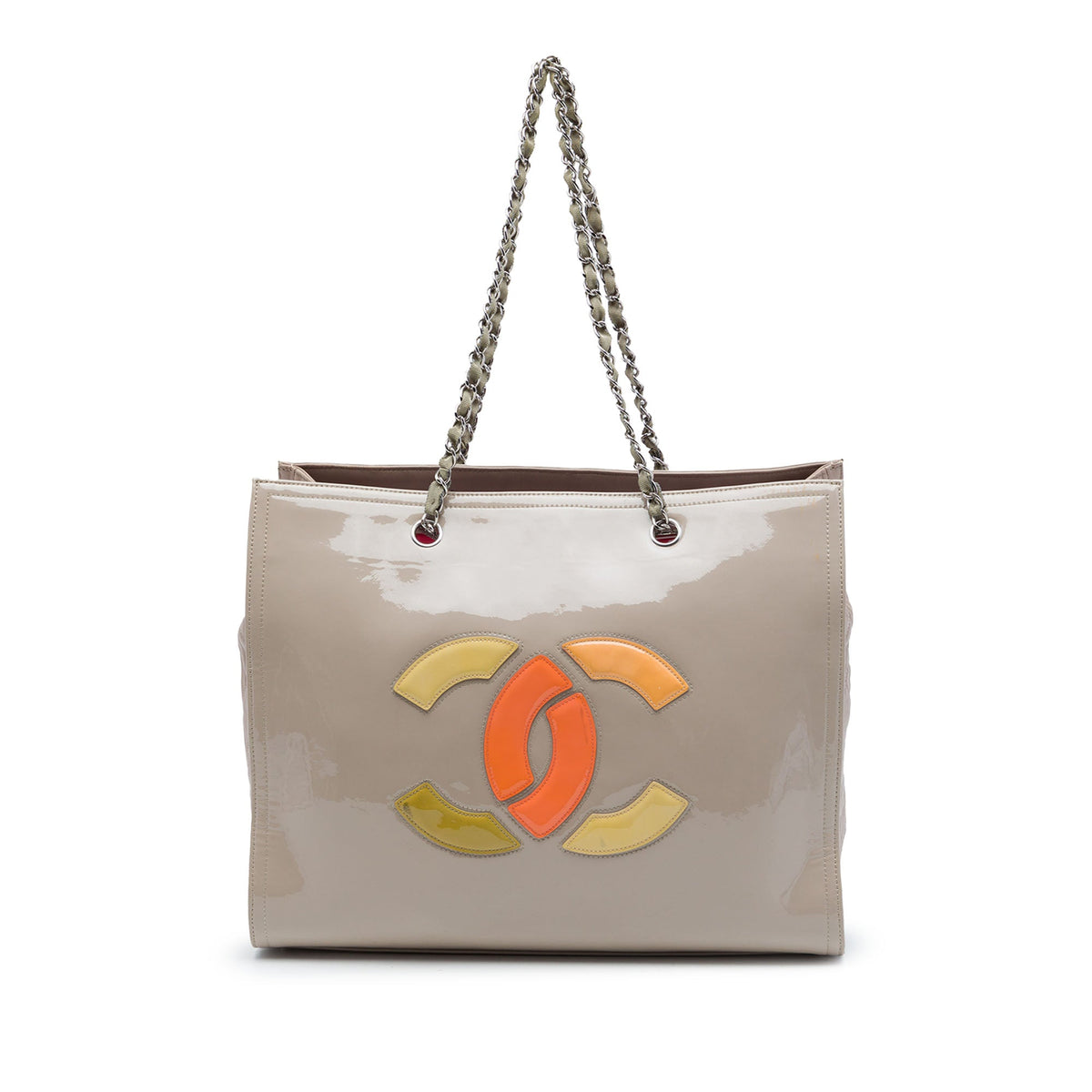 Chanel CC Patent Lipstick Ligne Tote