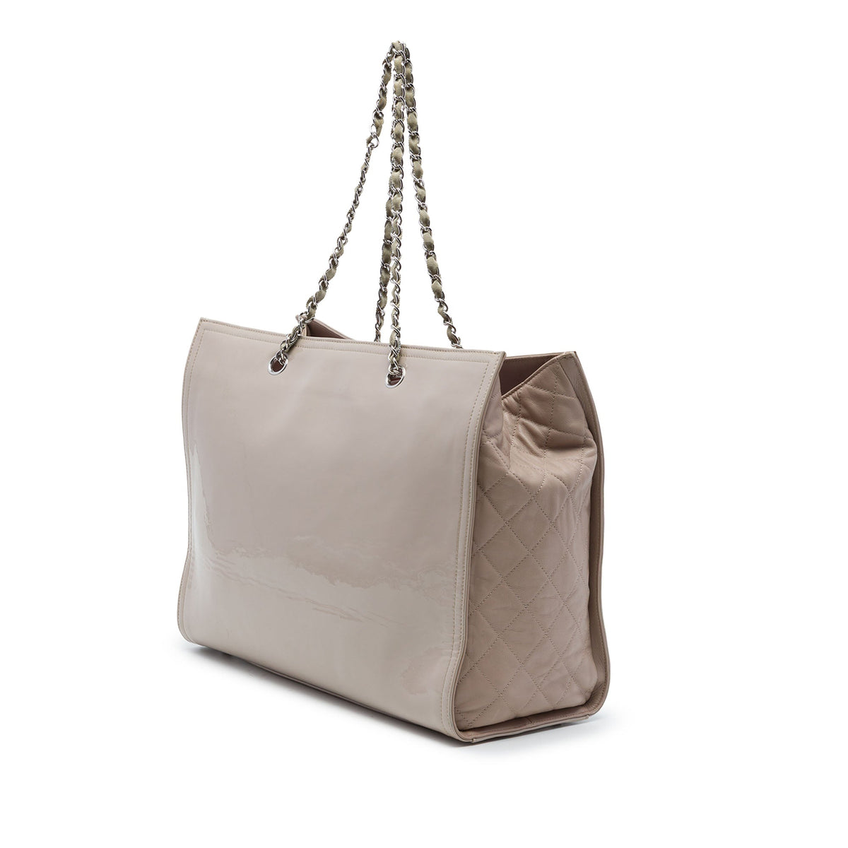Chanel CC Patent Lipstick Ligne Tote