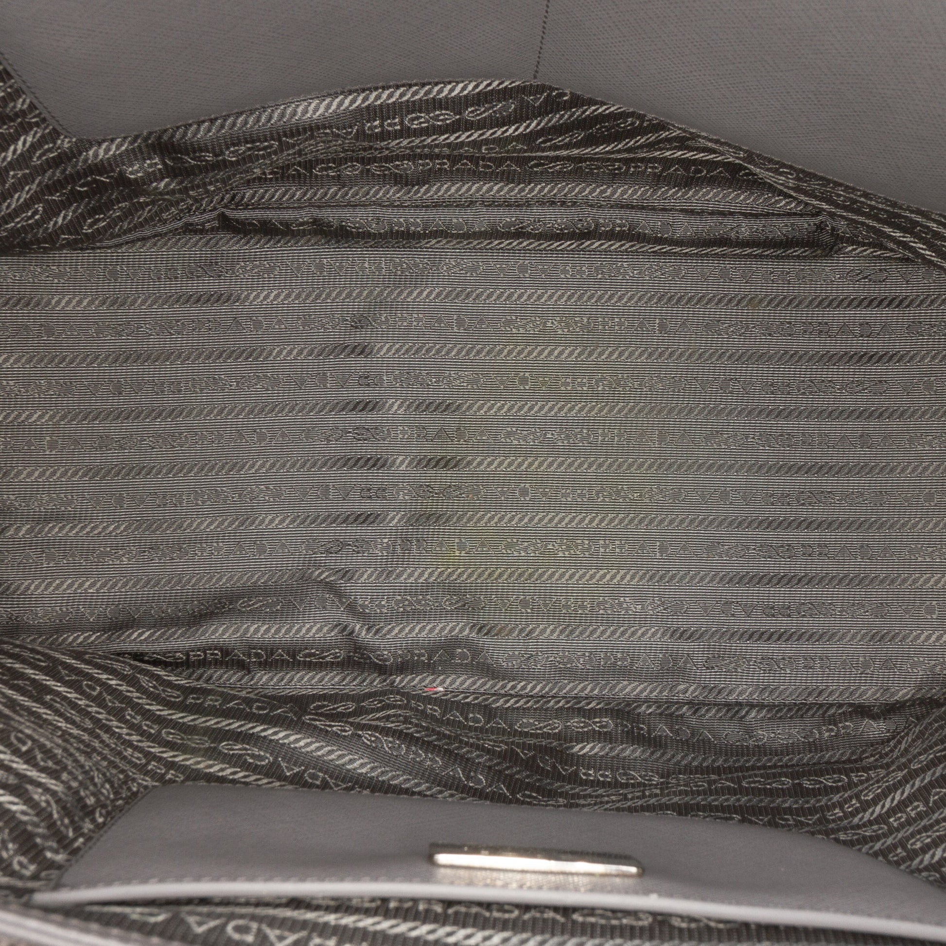 Prada Large Bicolor Saffiano Lux Galleria Double Zip Satchel