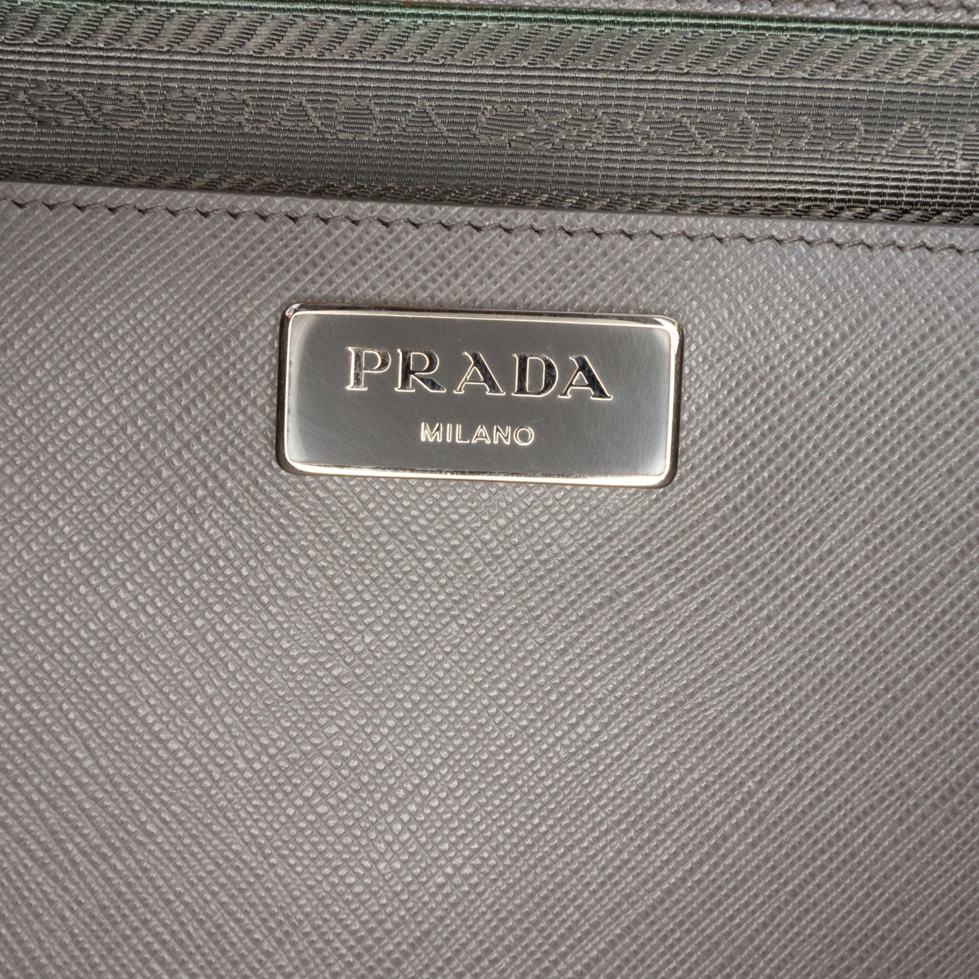 Prada Large Bicolor Saffiano Lux Galleria Double Zip Satchel