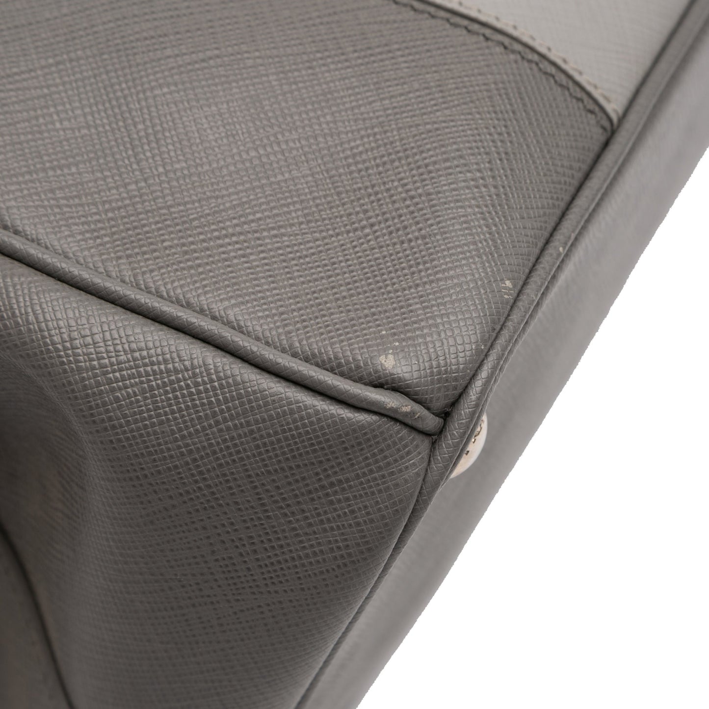 Prada Large Bicolor Saffiano Lux Galleria Double Zip Satchel