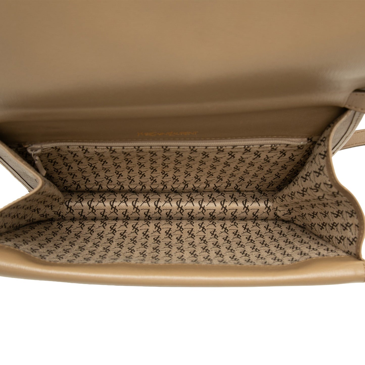 Saint Laurent Coated Canvas Giraffe Print Shoulder Bag