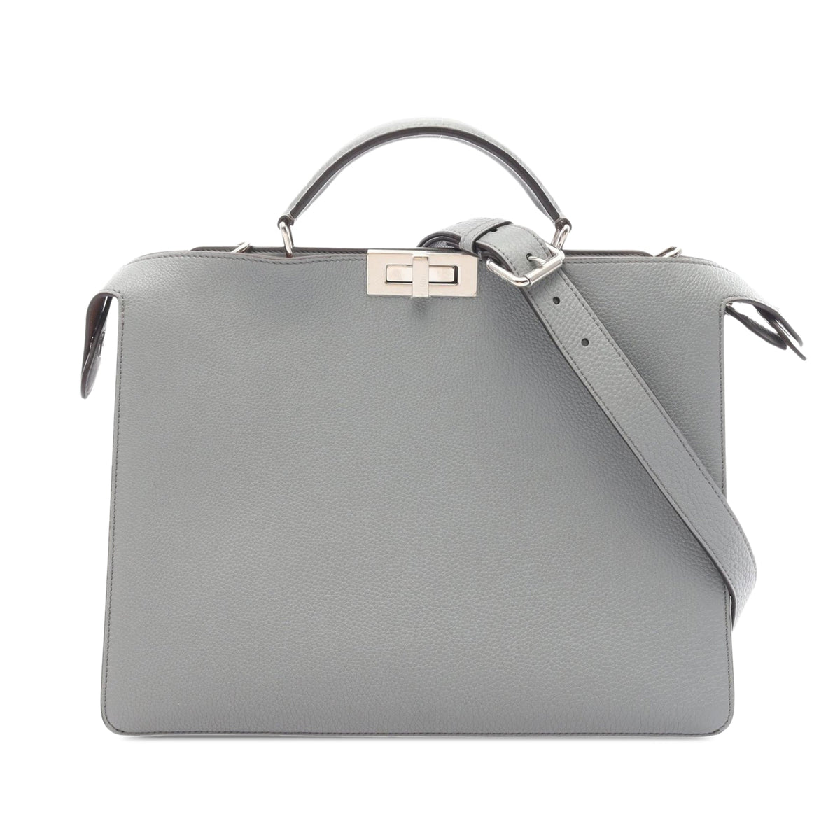 Fendi Studded Leather Peekaboo ISeeU Briefcase