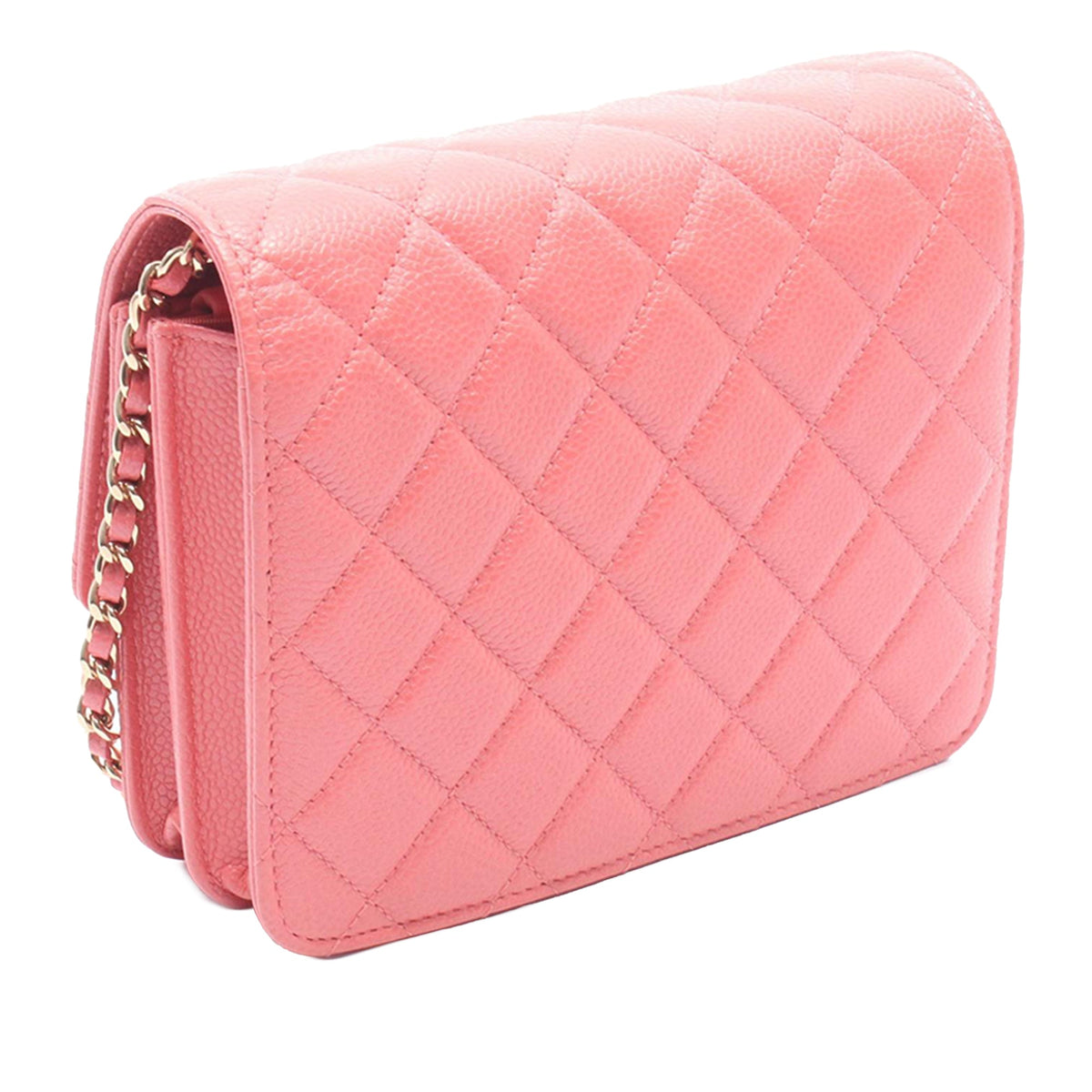 Chanel Classic Square Caviar Wallet on Chain