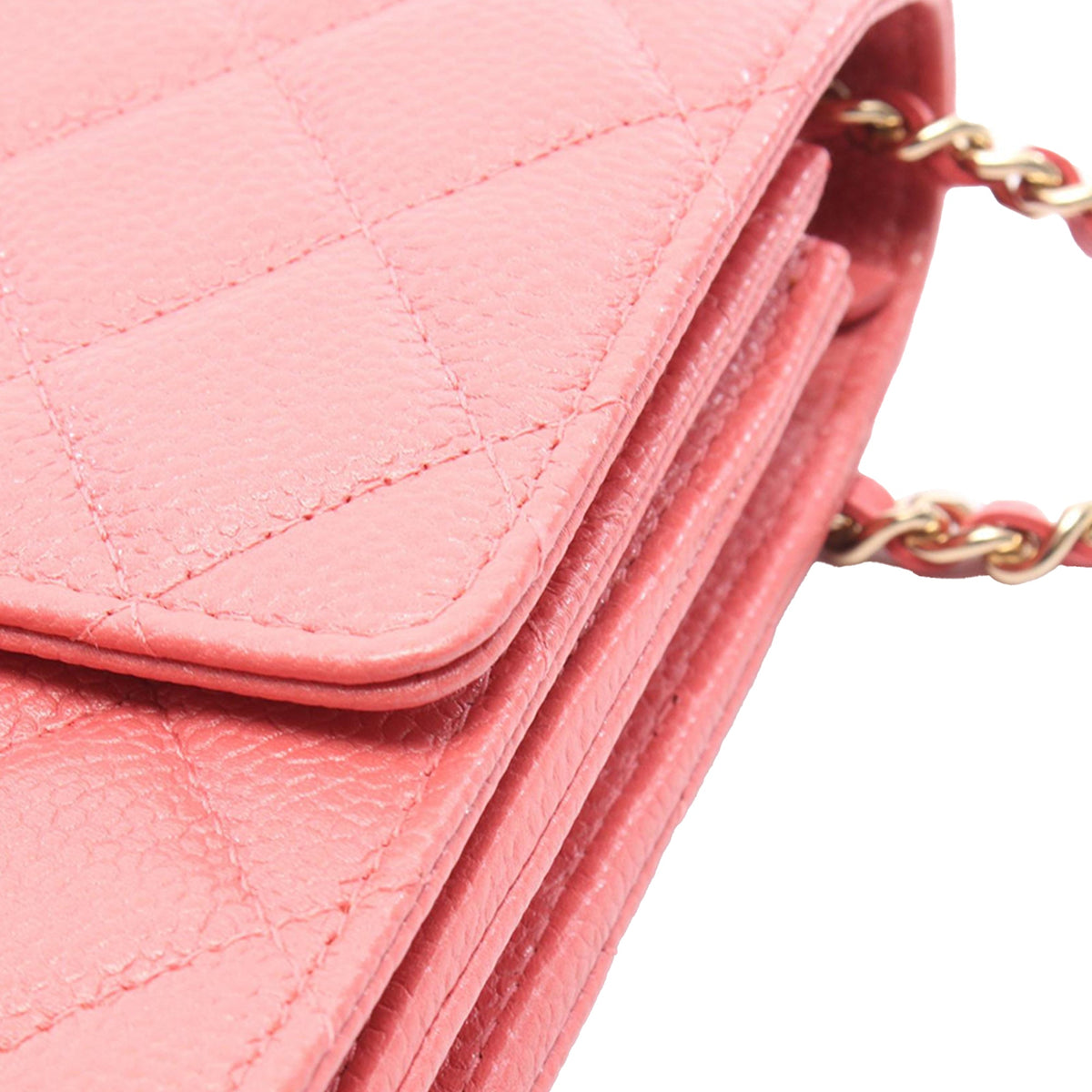 Chanel Classic Square Caviar Wallet on Chain