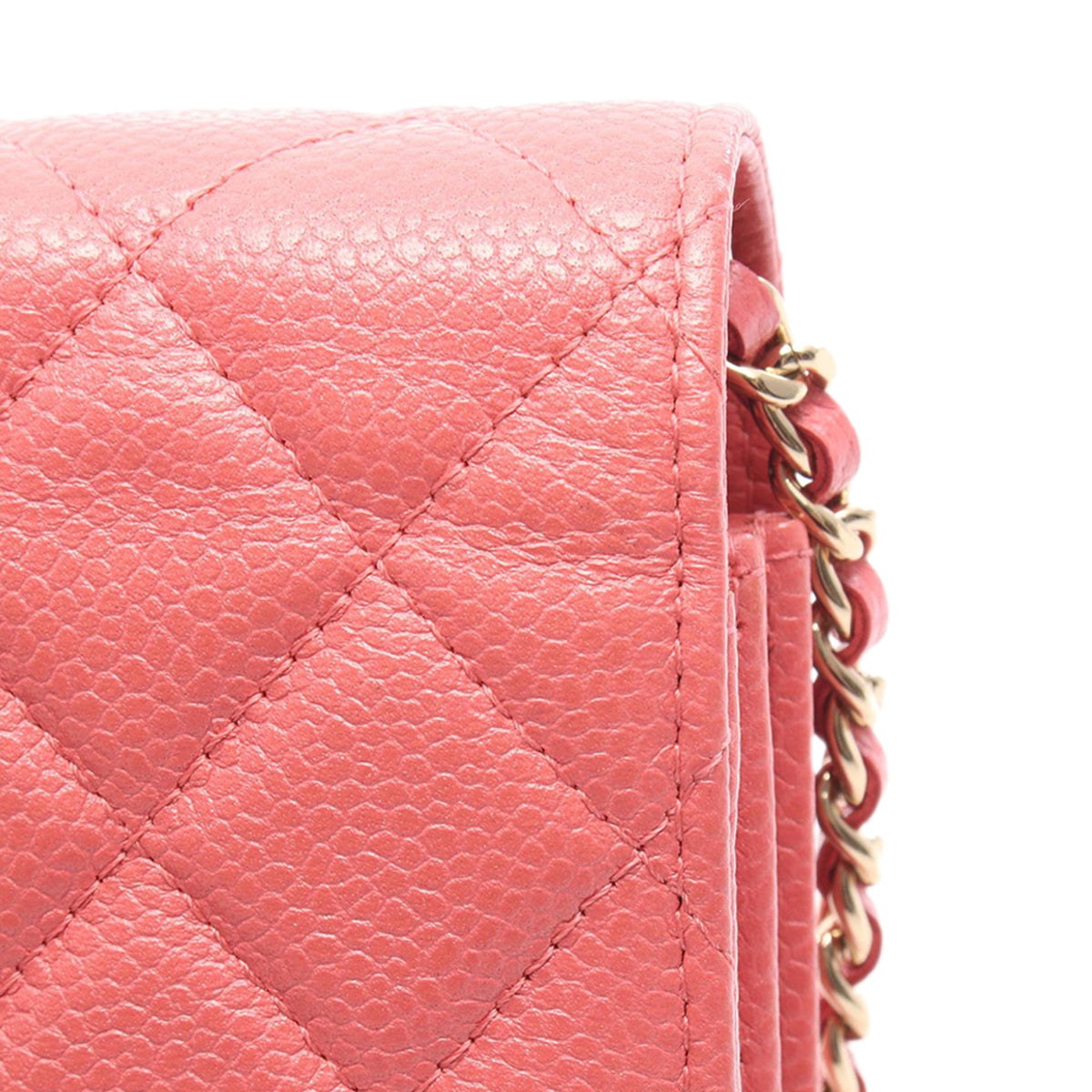 Chanel Classic Square Caviar Wallet on Chain