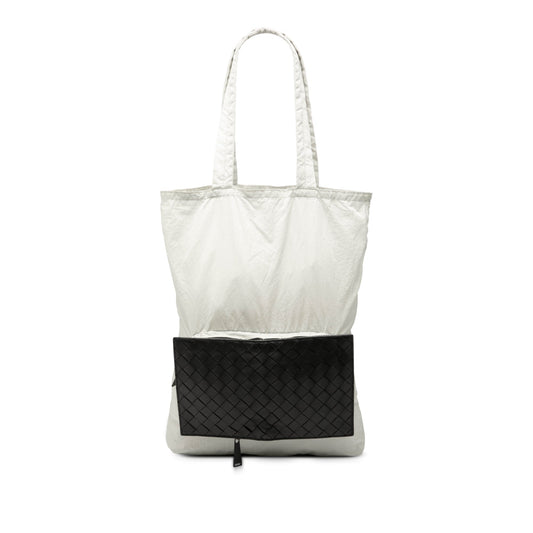 Bottega Veneta Intrecciato Trimmed Nylon Eco Tote