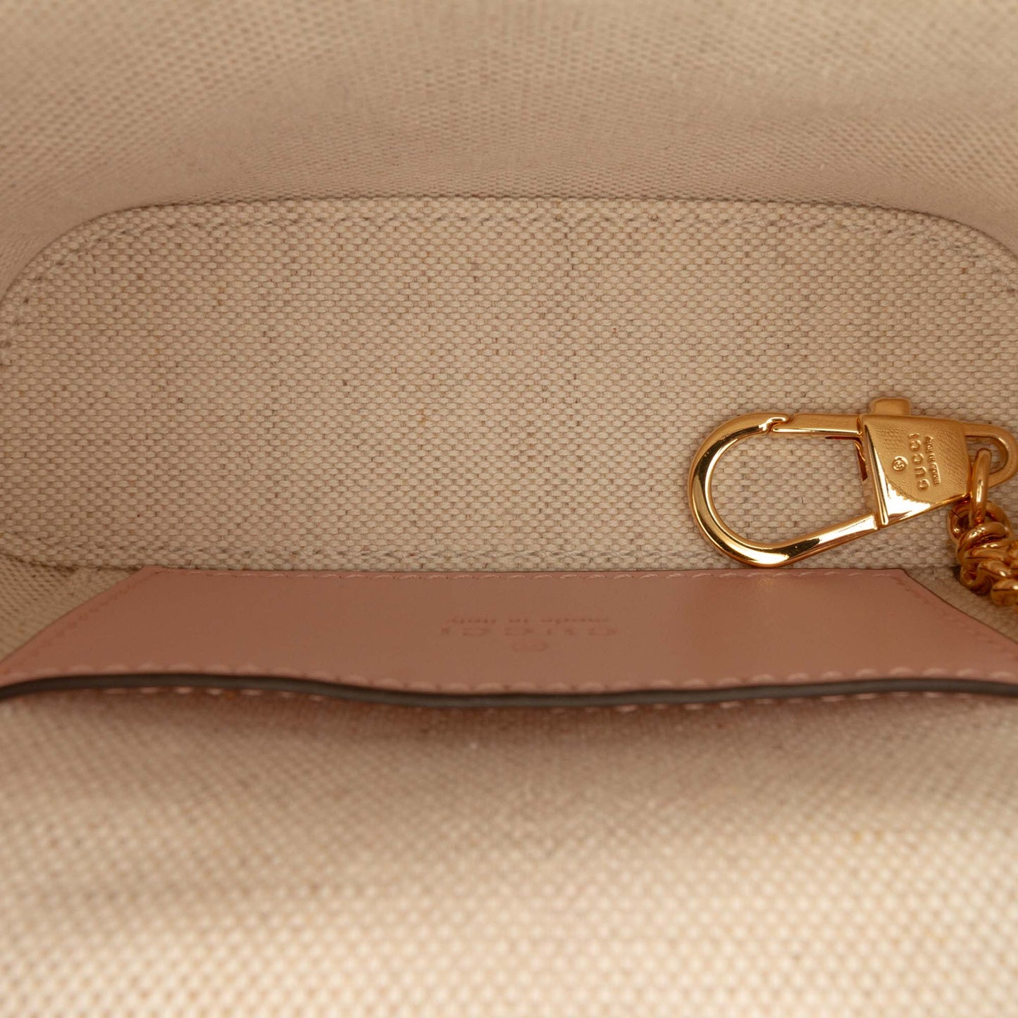Gucci Mini GG Marmont Matelasse Calfskin Top Handle Vanity Chain Bag