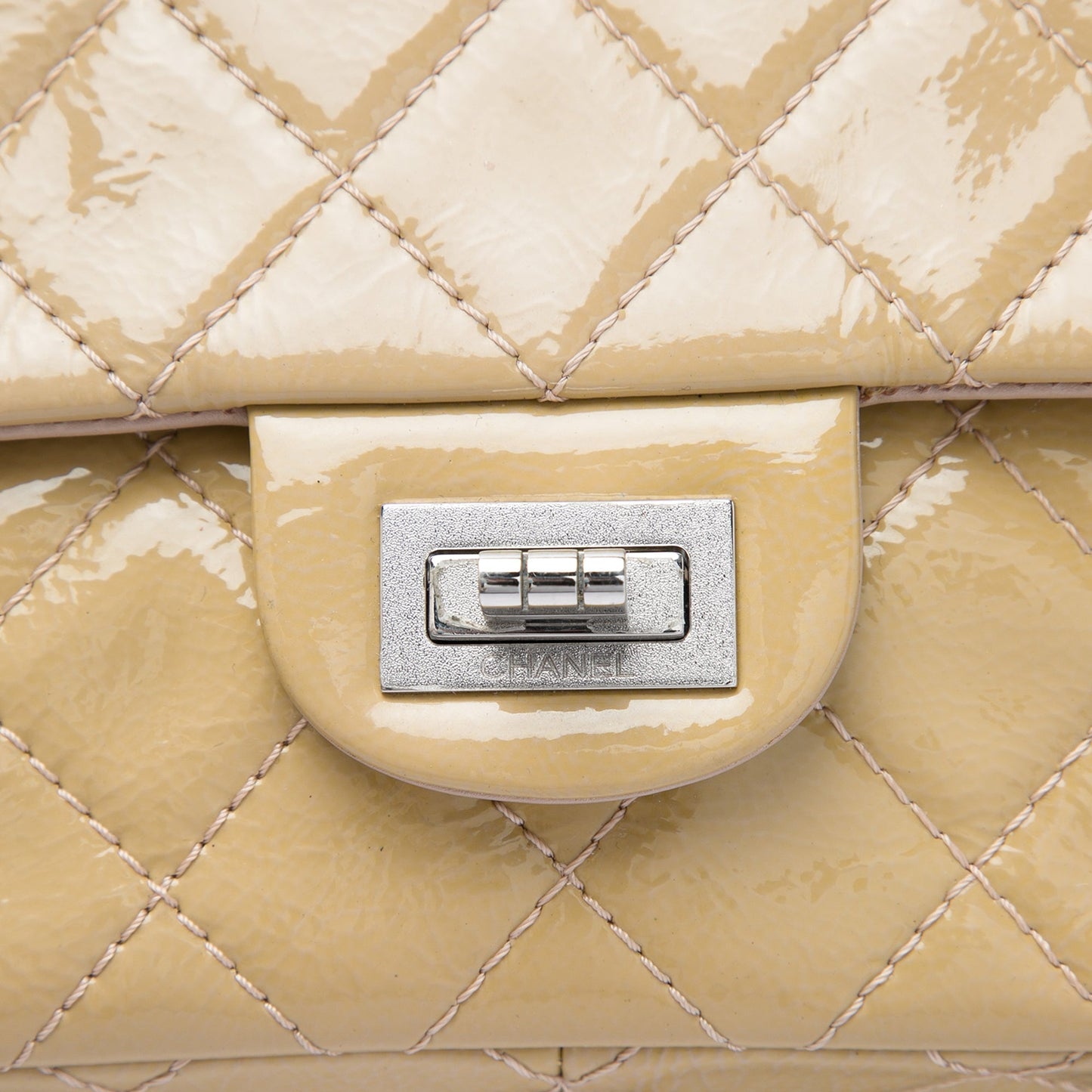 Chanel Quilted Crinkled Patent Reissue 2.55 Double Flap 226
