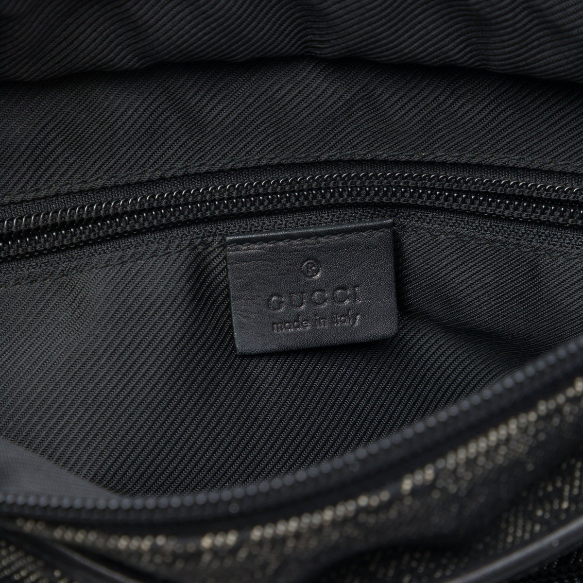 Gucci GG Denim Tote — Black