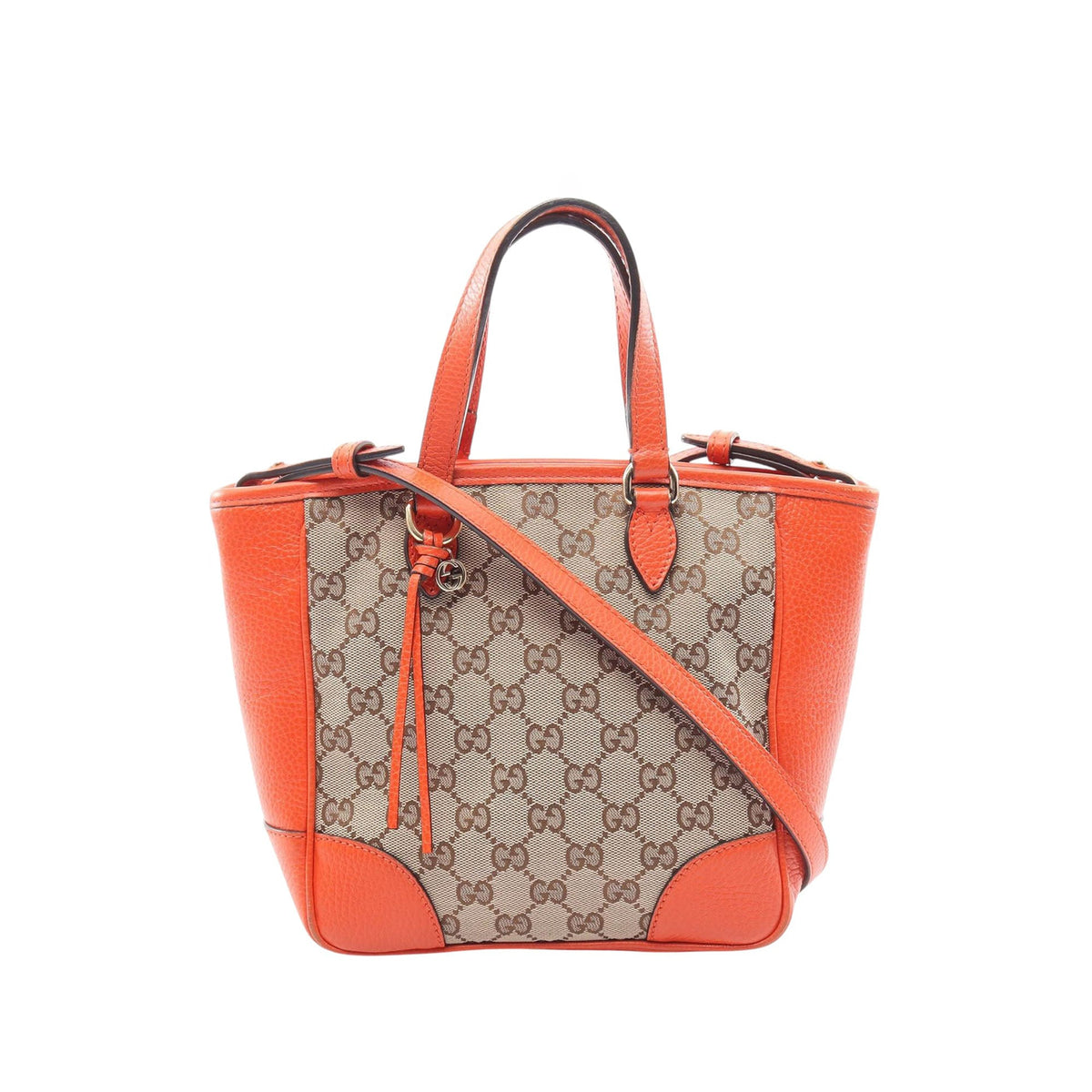 Gucci Small GG Canvas Bree Satchel — Beige