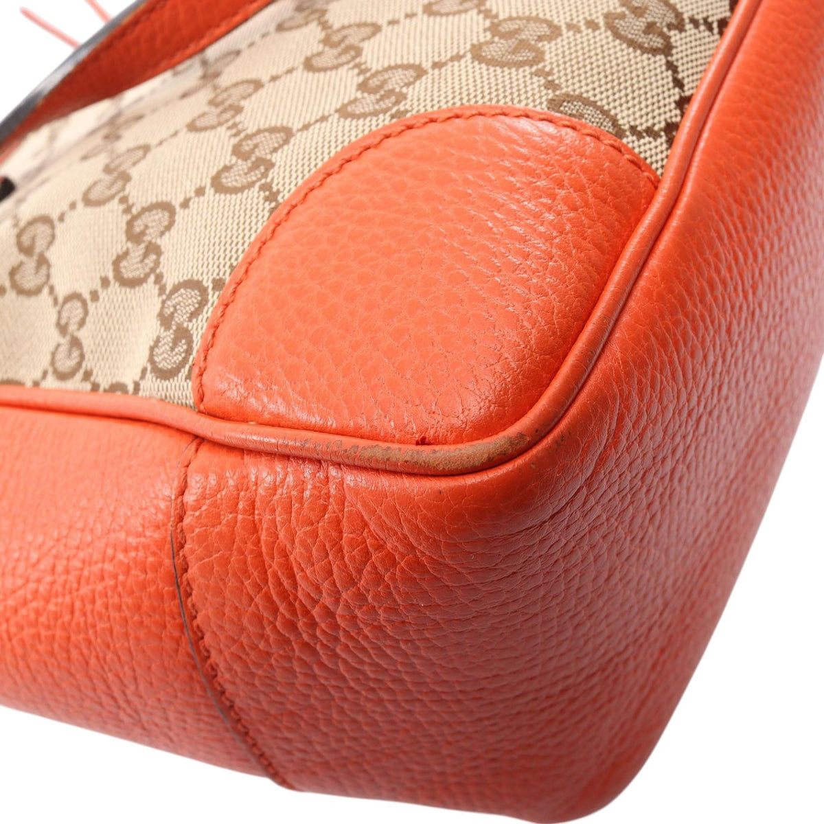 Gucci Small GG Canvas Bree Satchel — Beige