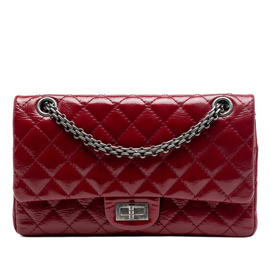 Chanel Quilted Crinkled Patent Reissue 2.55 Double Flap 225