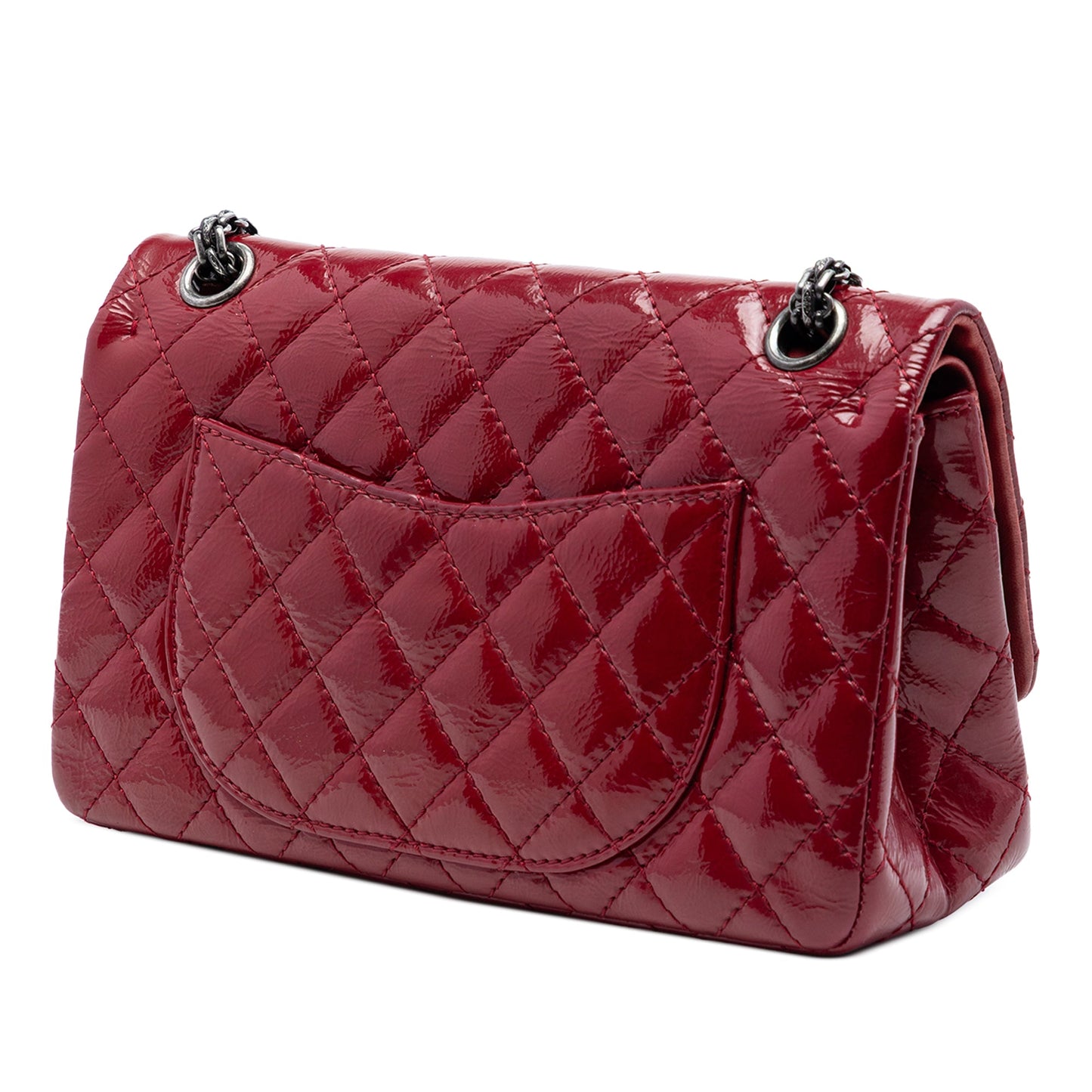 Chanel Quilted Crinkled Patent Reissue 2.55 Double Flap 225