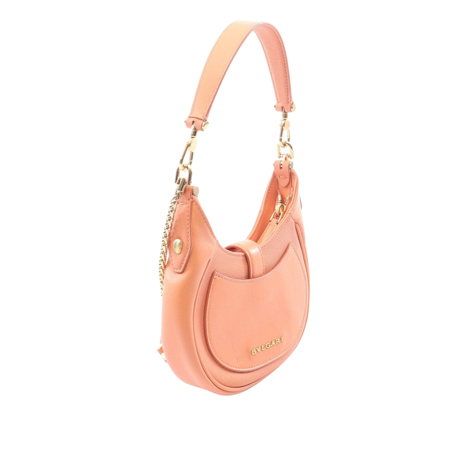 Bvlgari Small Leather Serpenti Ellipse Satchel