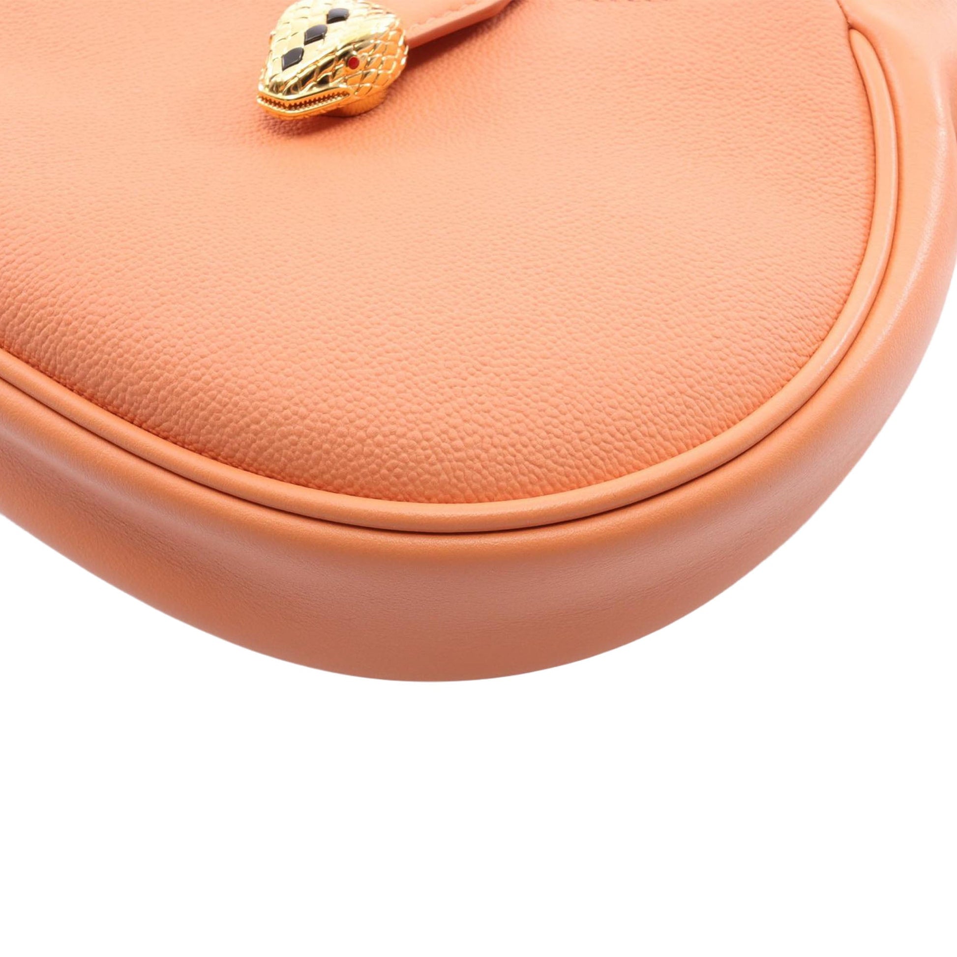 Bvlgari Small Leather Serpenti Ellipse Satchel