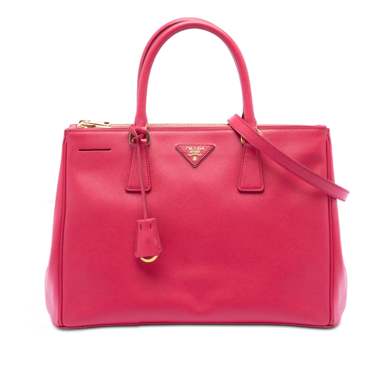 Prada Medium Saffiano Lux Galleria Double Zip Tote
