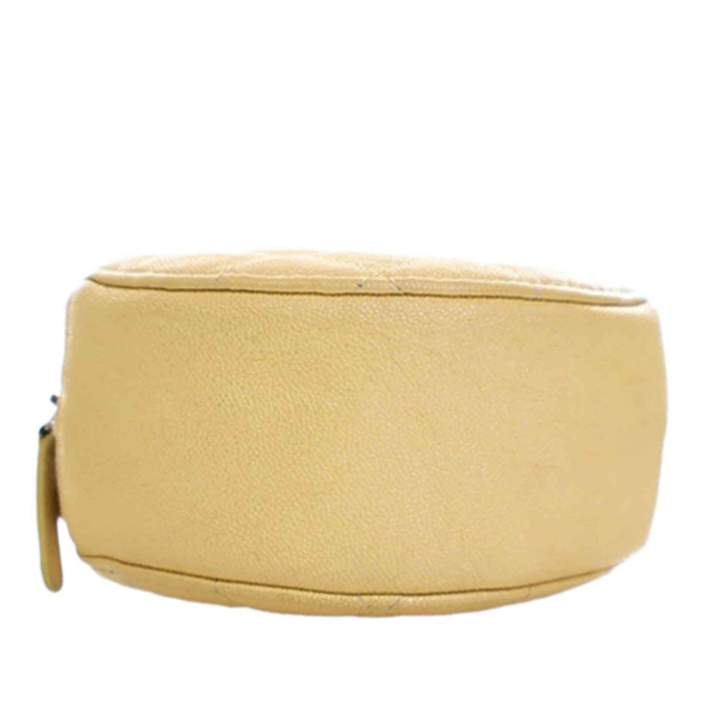 Chanel CC Quilted Caviar Round Clutch With Chain