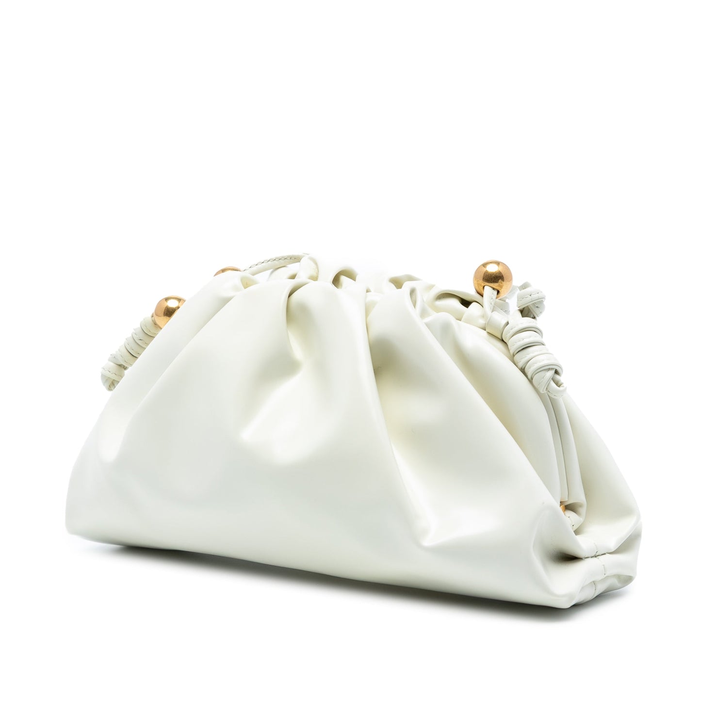 Bottega Veneta Brushed Calfskin Beaded Strap The Mini Pouch Crossbody