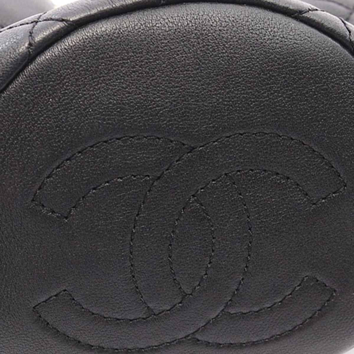 Chanel Mini Quilted Calfskin About Pearls Drawstring Bucket Bag