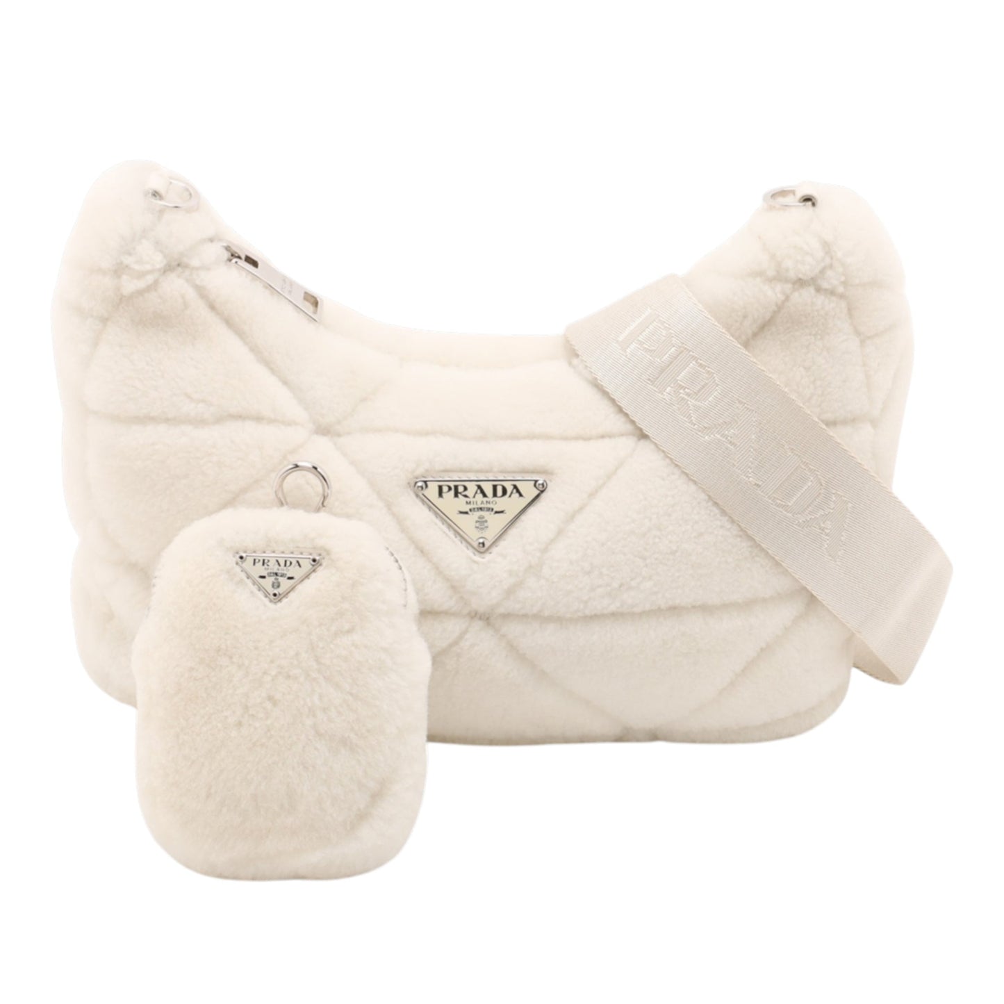 Prada Quilted Shearling Re Edition 2005 Crossbody