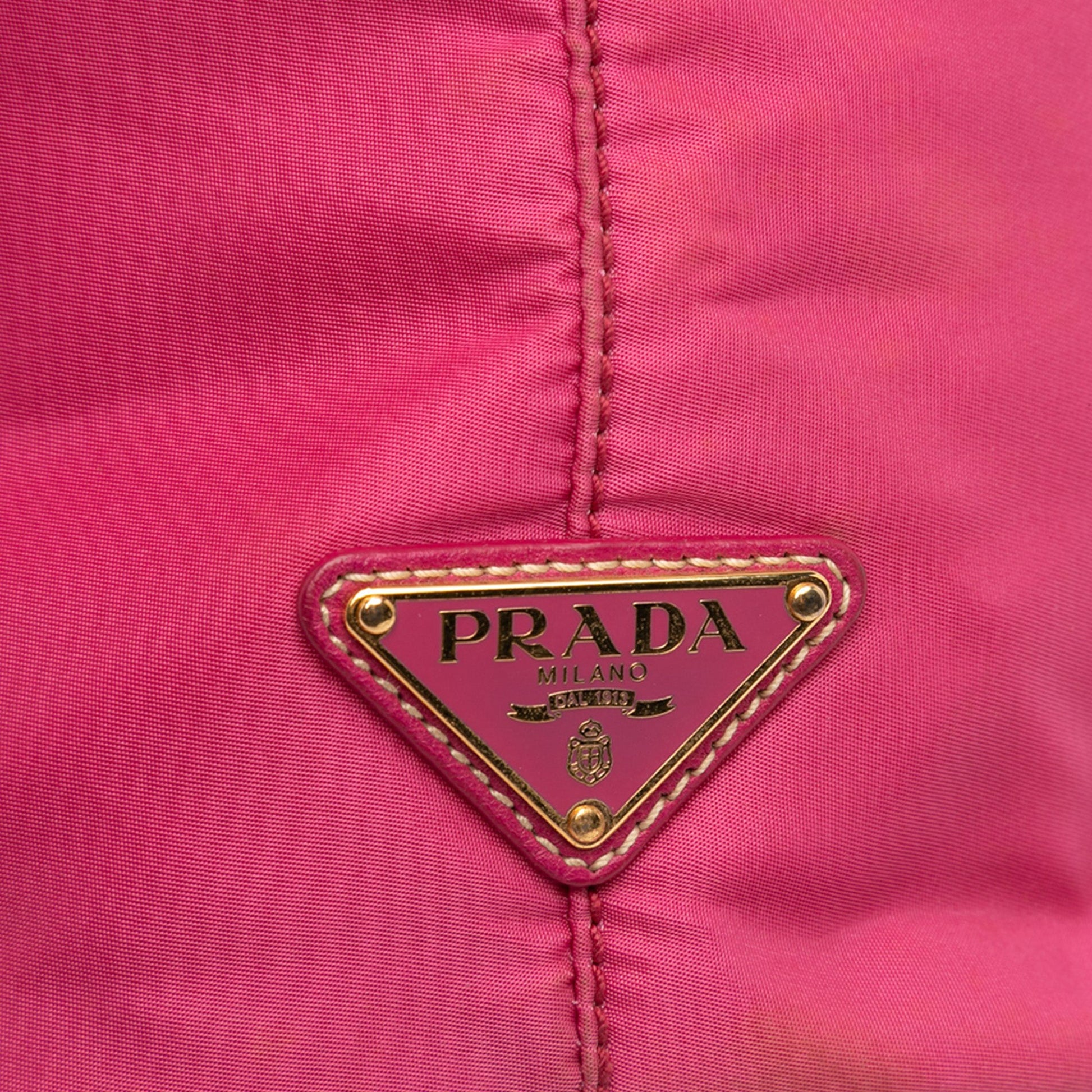 Prada Tessuto Canapa Logo Tote