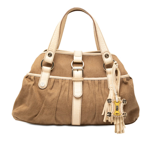 Celine Canvas Boogie Tassel Tote