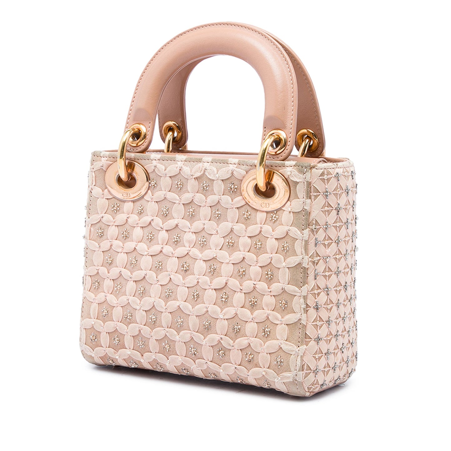 Dior Mini Suede Beaded Ribbon Lady Dior