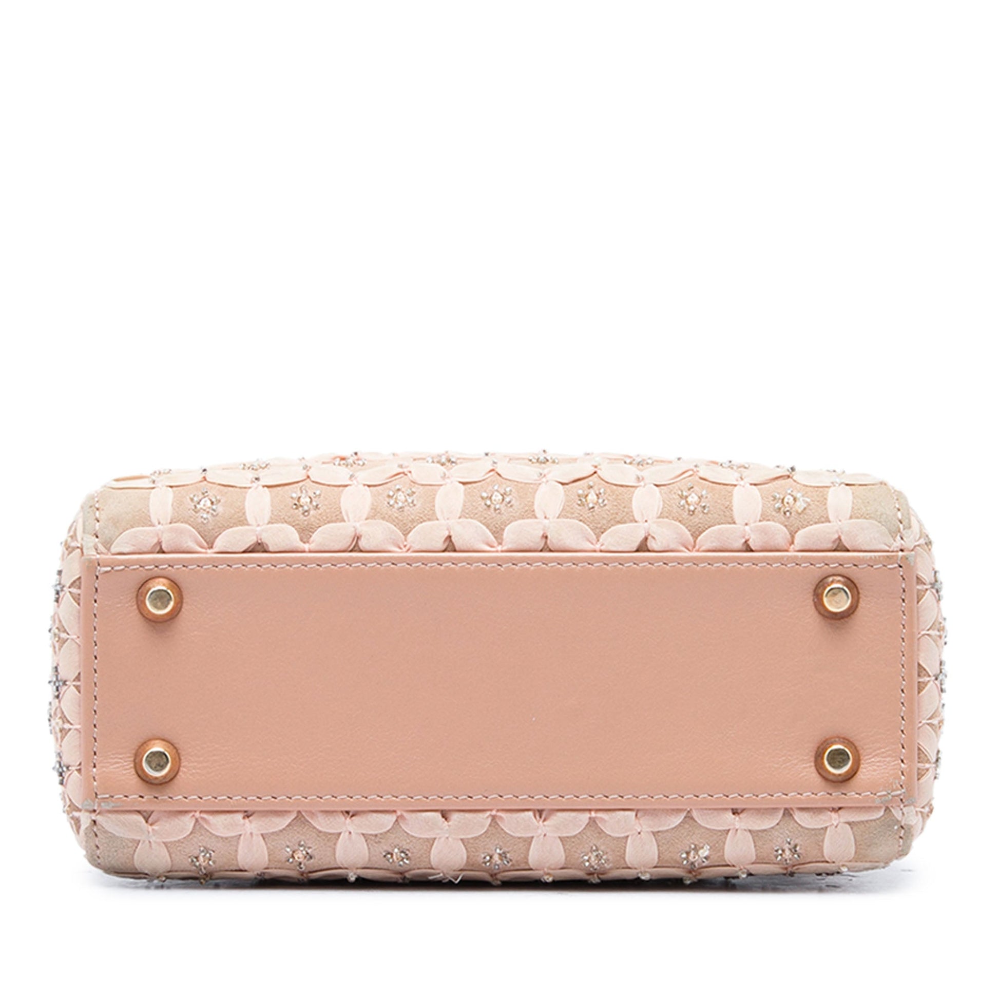 Dior Mini Suede Beaded Ribbon Lady Dior