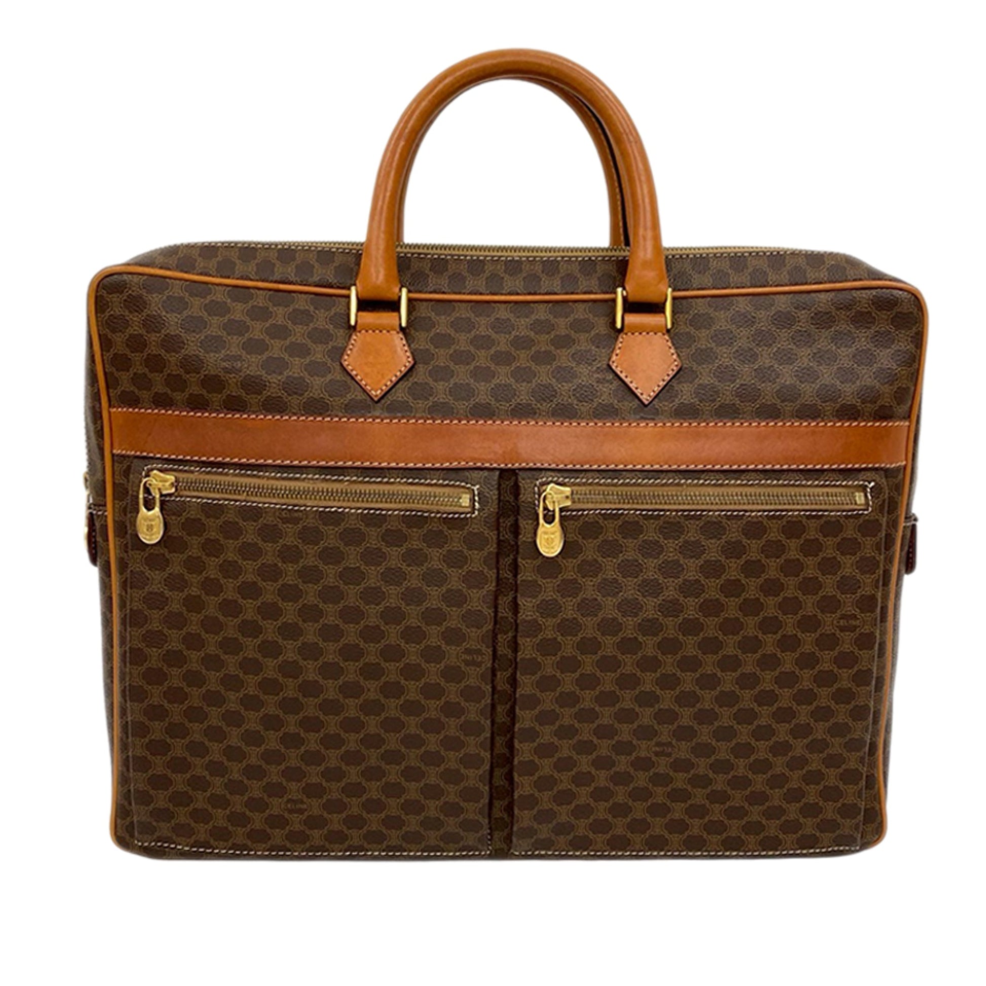 Celine Macadam Coated Canvas Business Bag