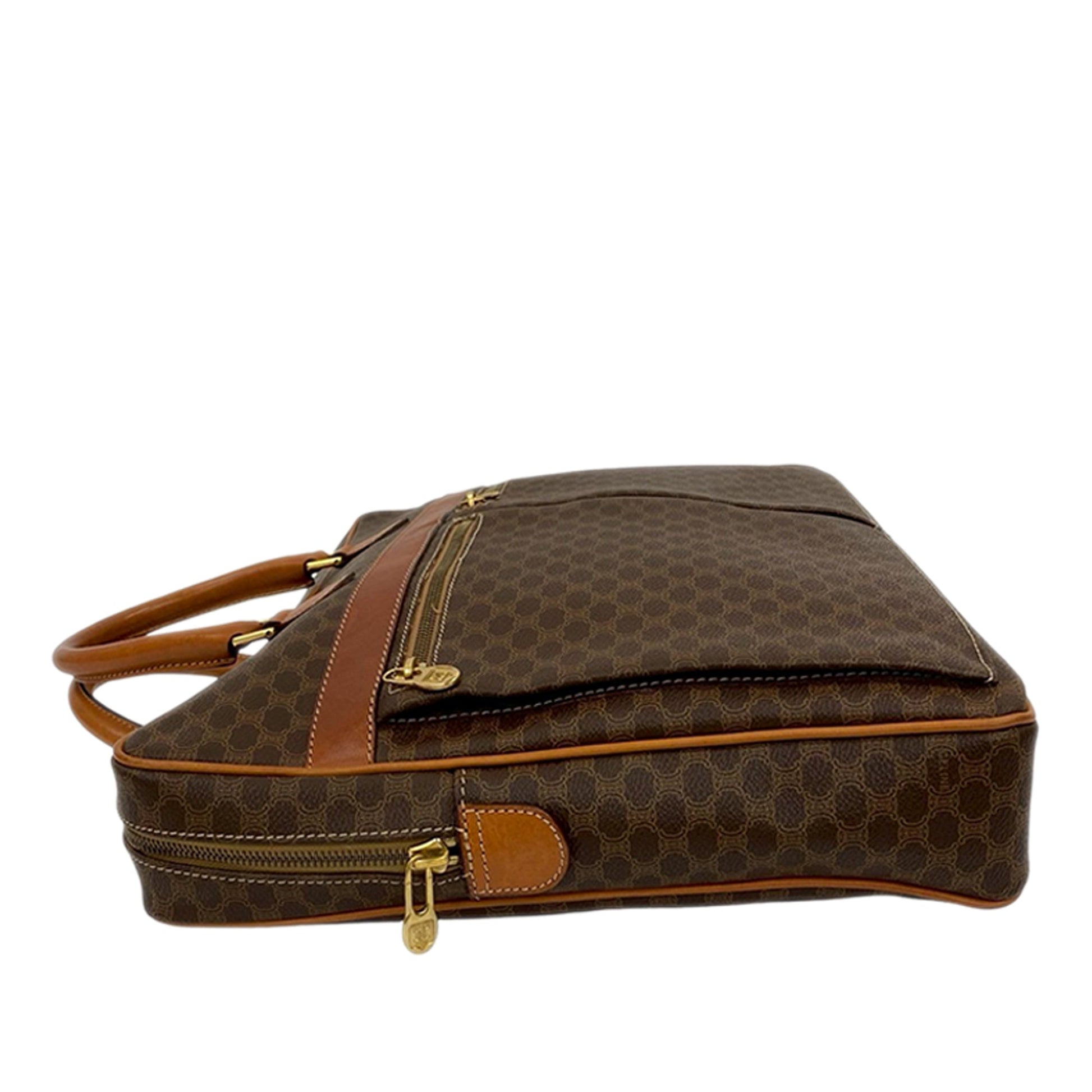 Celine Macadam Coated Canvas Business Bag
