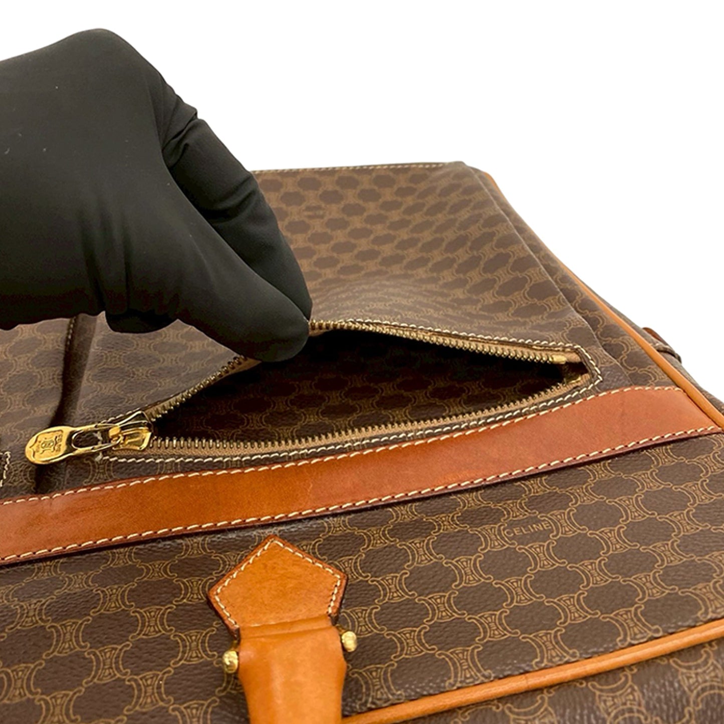 Celine Macadam Coated Canvas Business Bag