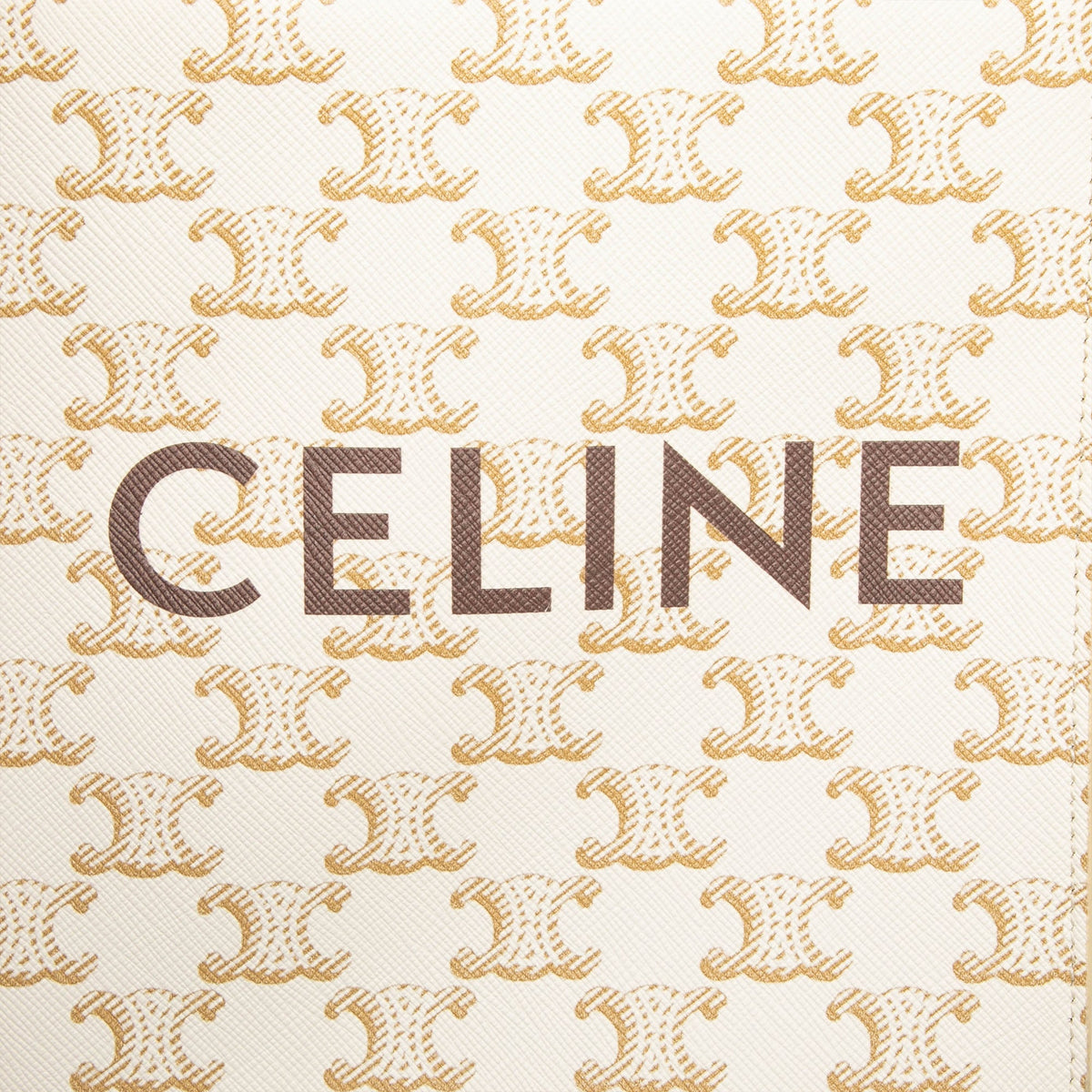 Celine Mini Triomphe Coated Canvas Vertical Cabas Satchel