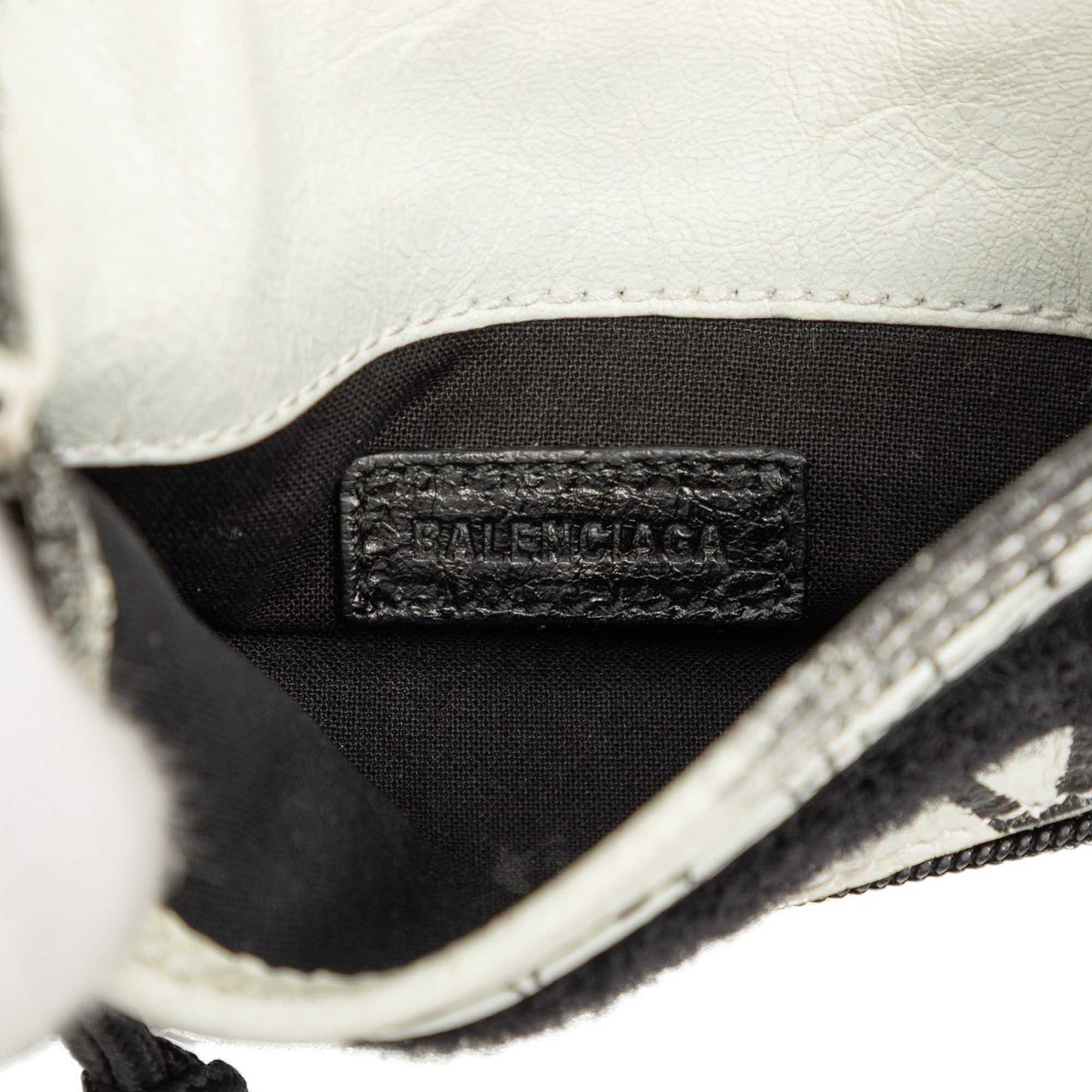 Balenciaga Small Lambskin Graffiti Explorer Crossbody