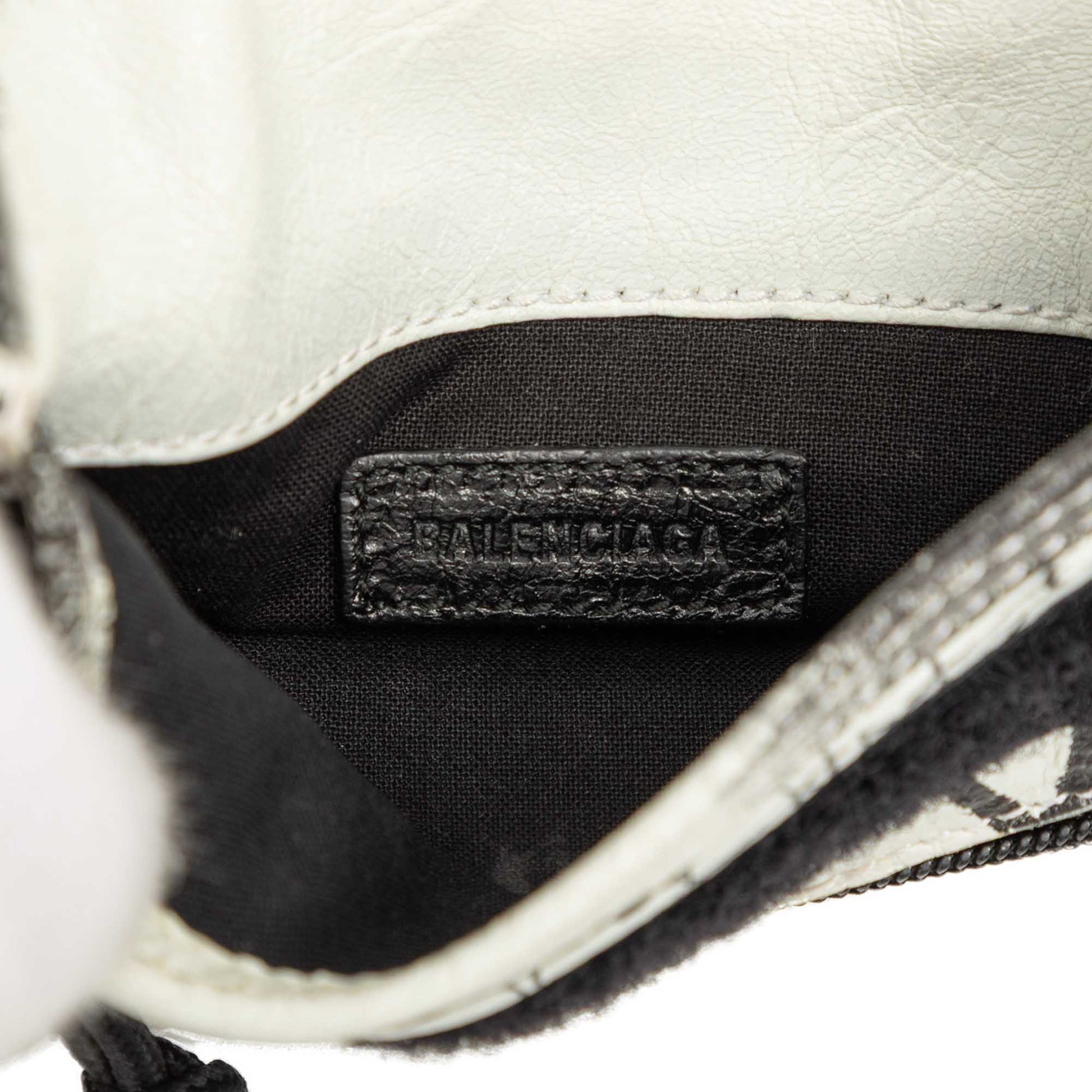 Balenciaga Small Lambskin Graffiti Explorer Crossbody