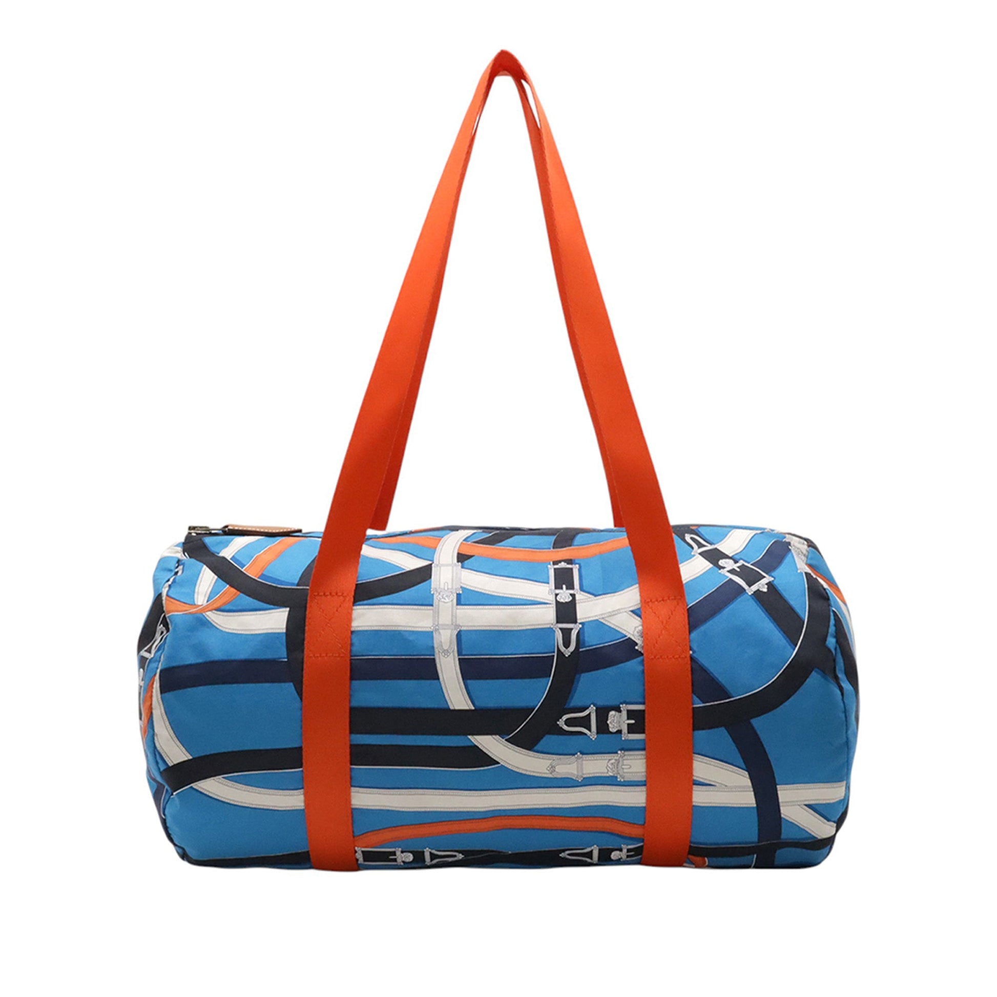 Hermès Silk and Barenia Cavalcadour Airsilk Duffle Bag 38