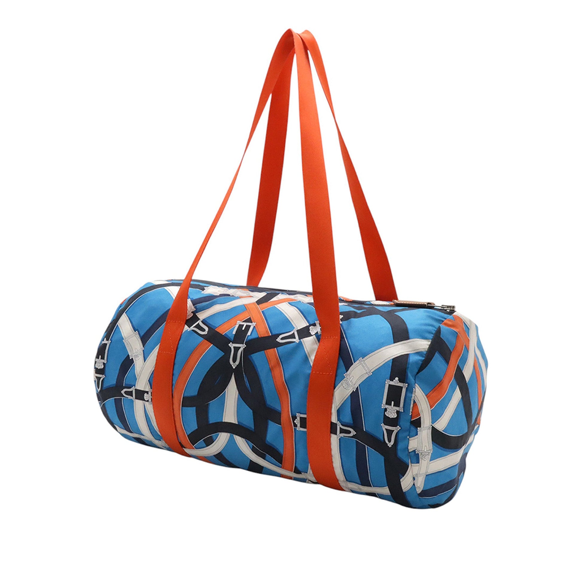 Hermès Silk and Barenia Cavalcadour Airsilk Duffle Bag 38
