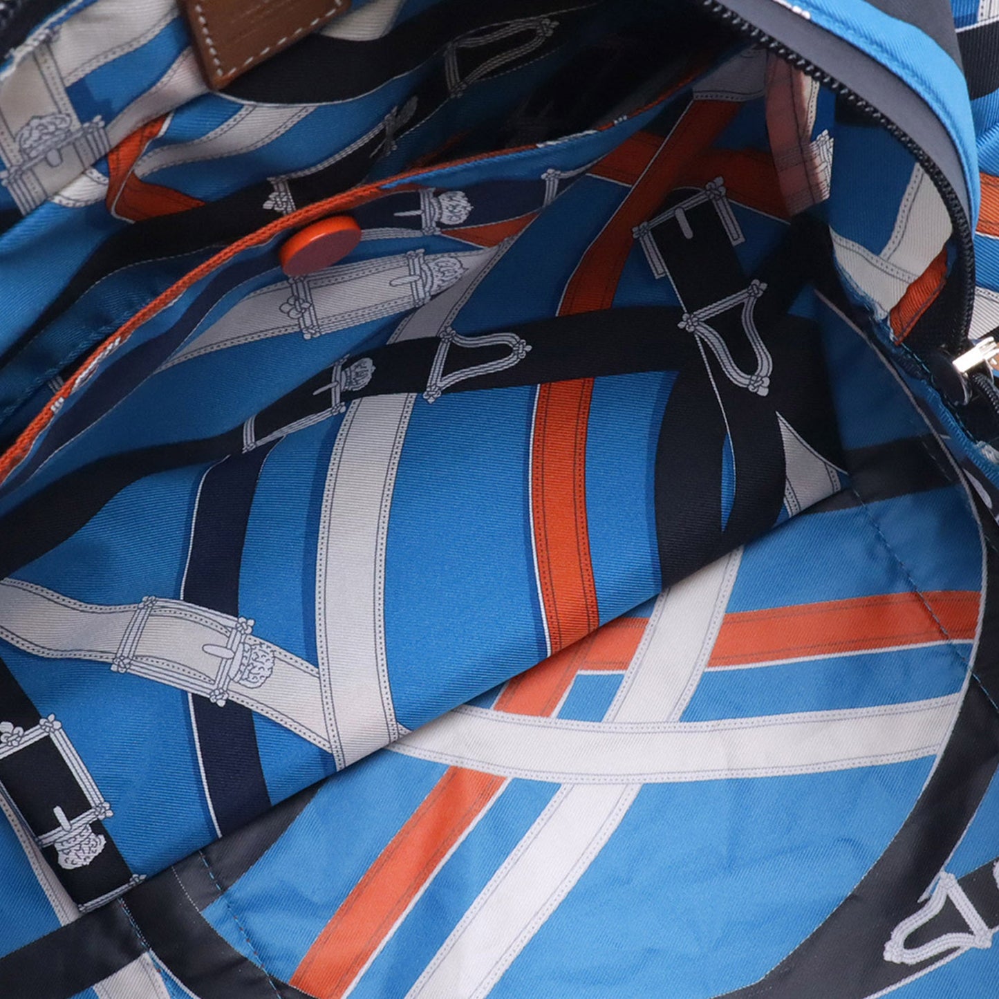 Hermès Silk and Barenia Cavalcadour Airsilk Duffle Bag 38